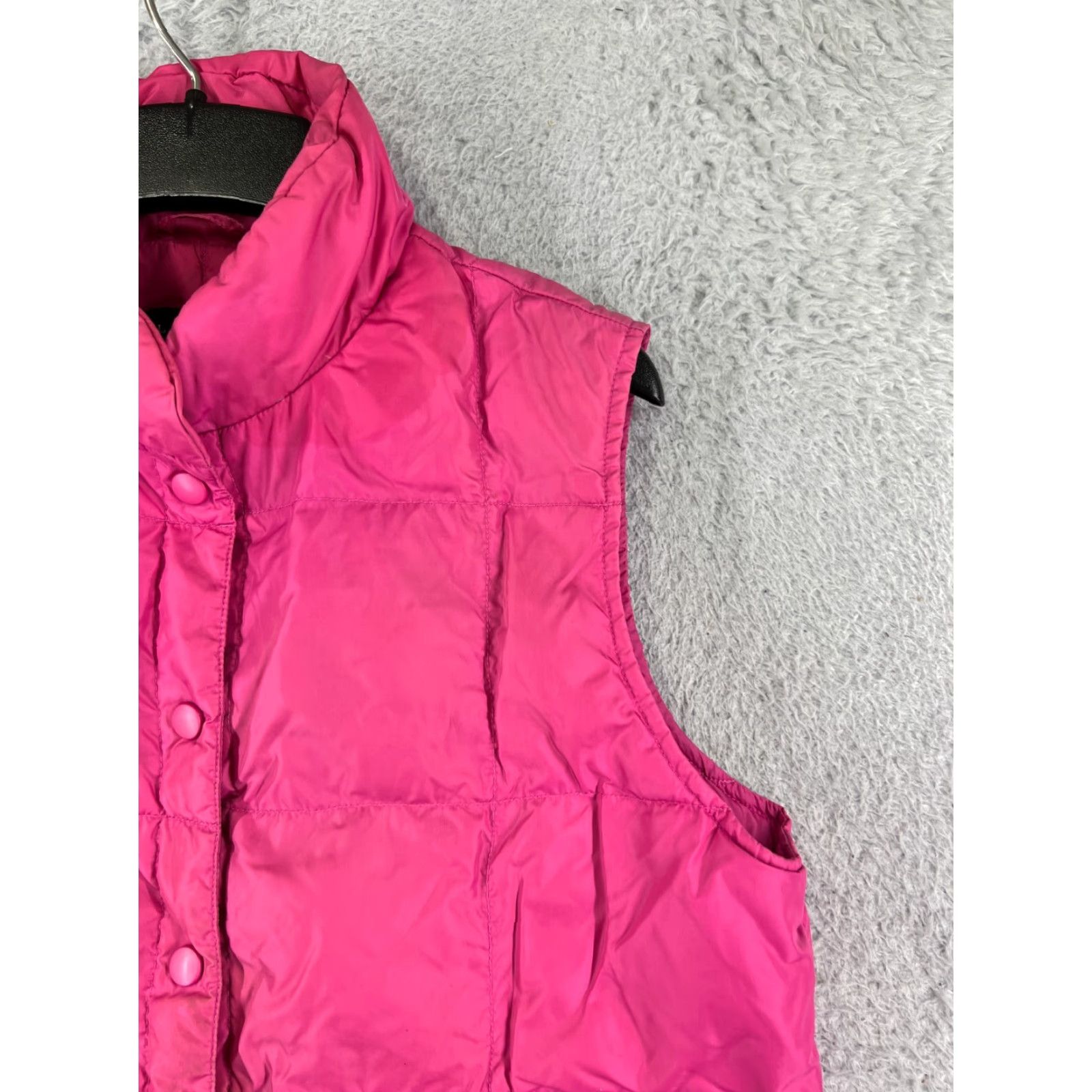 Lands' End Lands' End Vest Women Medium Pink Nylon Shell Insulated Button Up Down Read Size M / US 6-8 / IT 42-44 - 5 Thumbnail