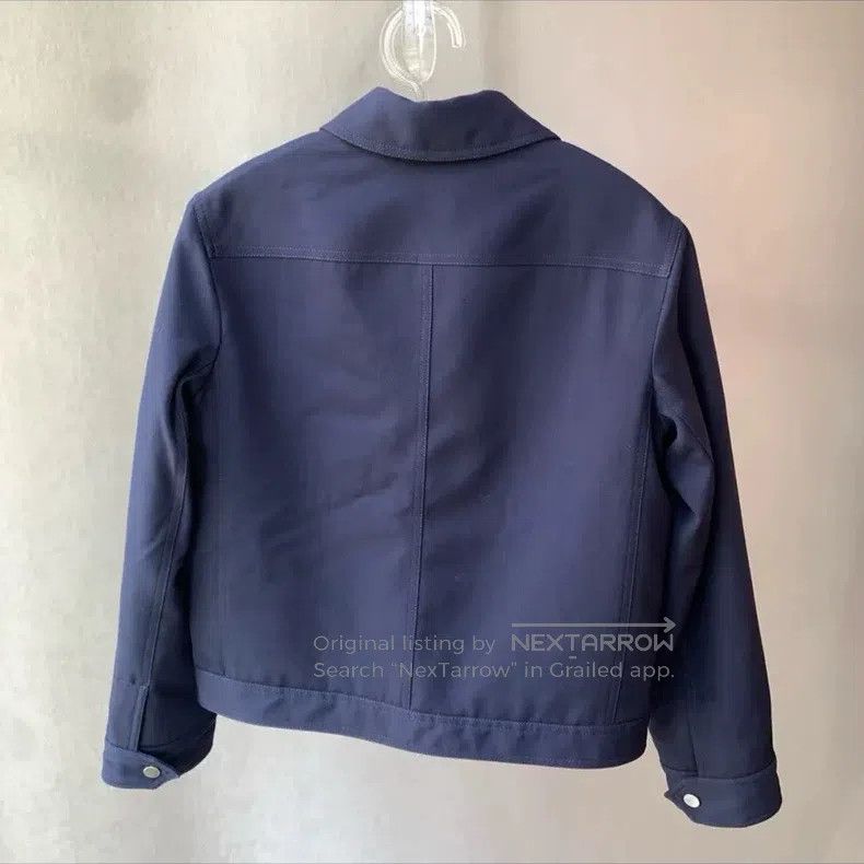 Hermes Hermes Navy blue coat/jacket Size 4XL / US 24-26 - 2 Thumbnail