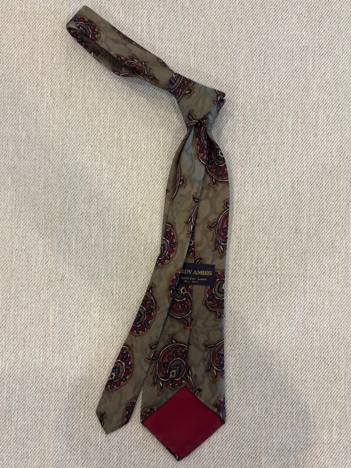 Hardy Amies Hardy Amies Savile Row London Silk Tie VTG Paisley British Size ONE SIZE - 6 Thumbnail