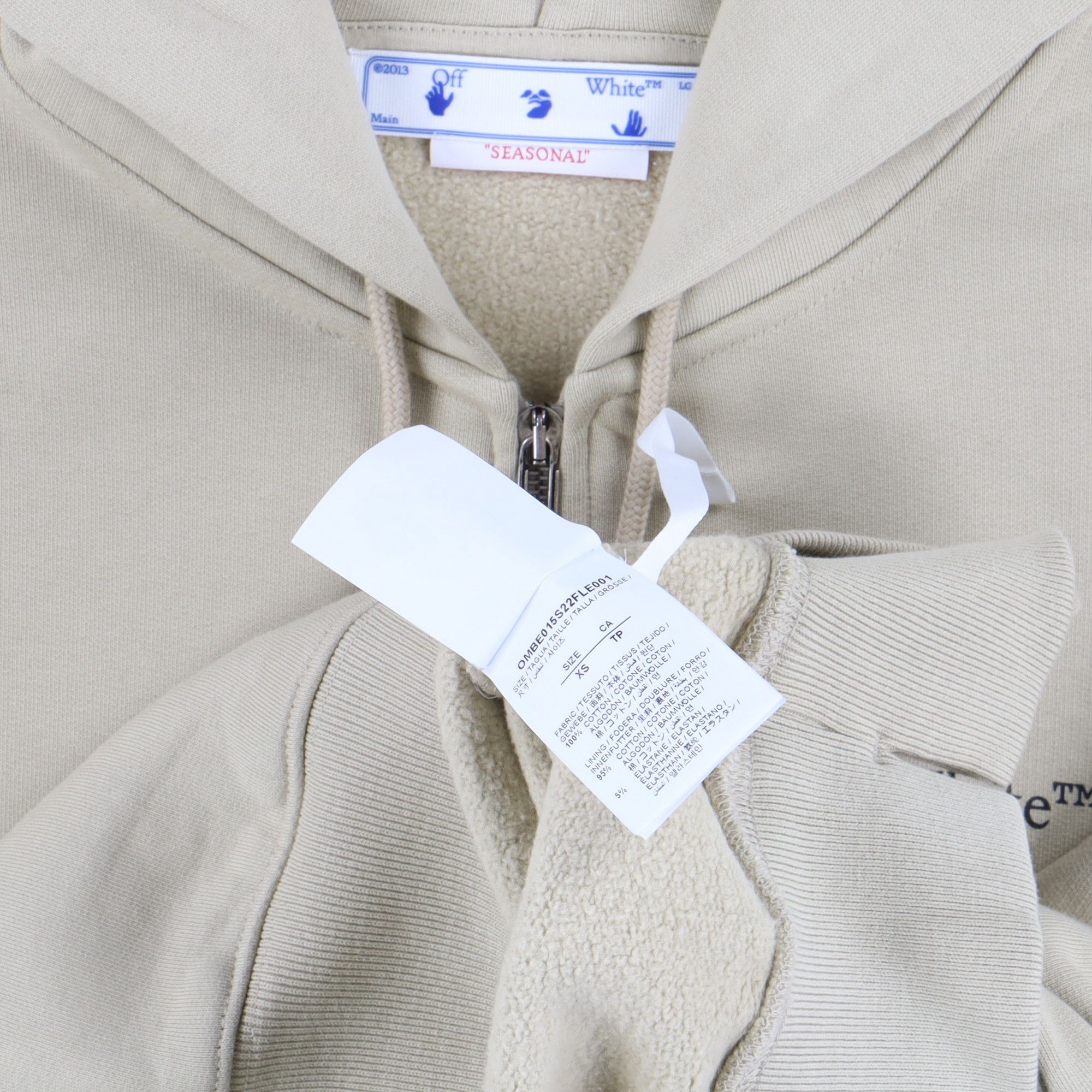 Off-White Sand Caravaggio Crowning Oversized Hoodie Size US XS / EU 42 / 0 - 7 Thumbnail