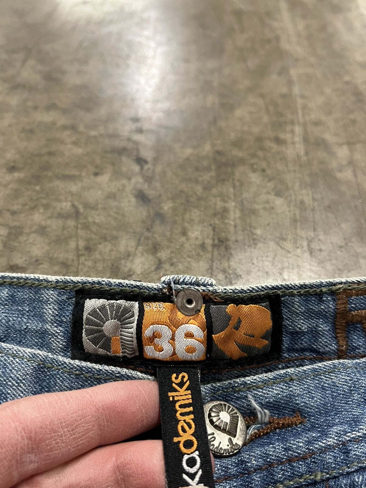 Akademiks × Vintage Y2k Akademics baggy fit wide leg denim hype rare skater Size US 36 / EU 52 - 9 Thumbnail