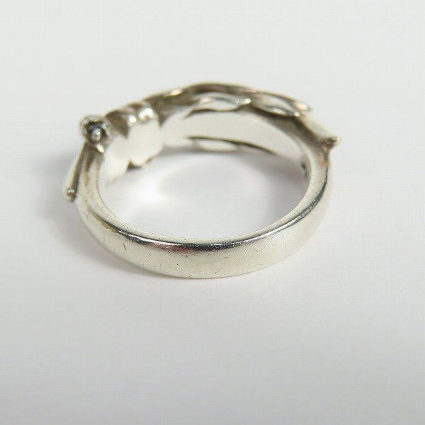 Japanese Brand KONRON Feather Stone Ring / Silver / Sz 5 Size ONE SIZE - 8 Thumbnail