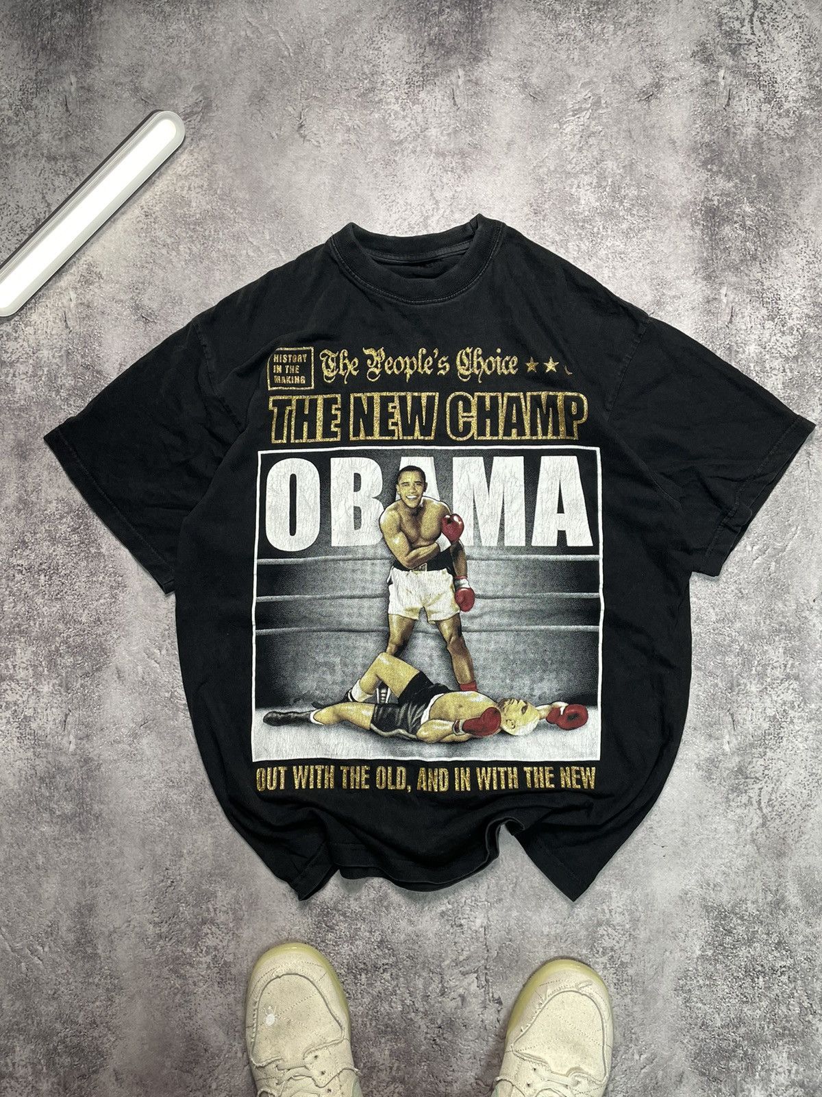 Band Tees 2000s Barack Obama TRUMP King The Dream Change Tee Size XL Size US XL / EU 56 / 4 - 1 Thumbnail
