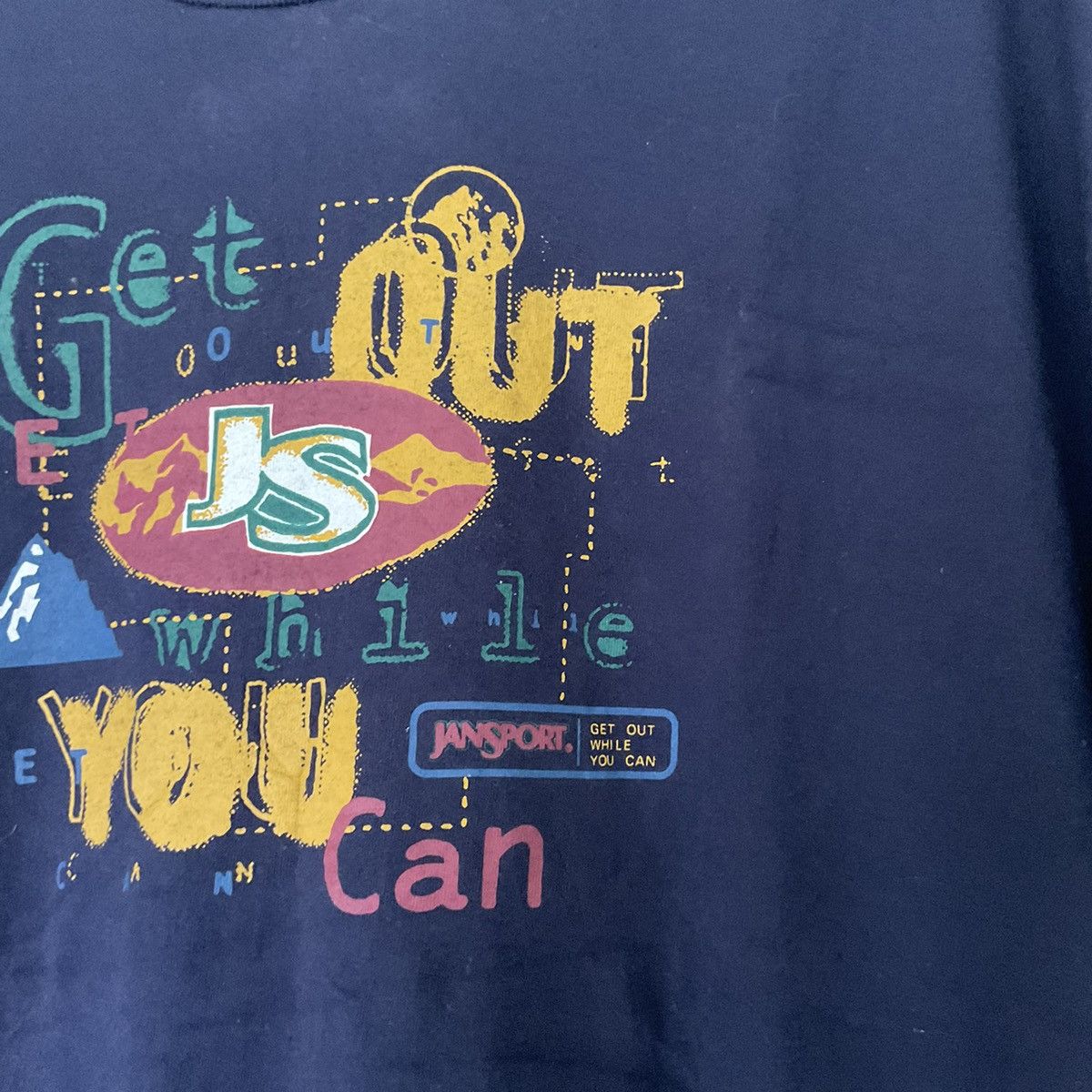 Jansport Vintage Jansport Get Out While You Can Graphic Spiderman tee Size US L / EU 52-54 / 3 - 5 Thumbnail