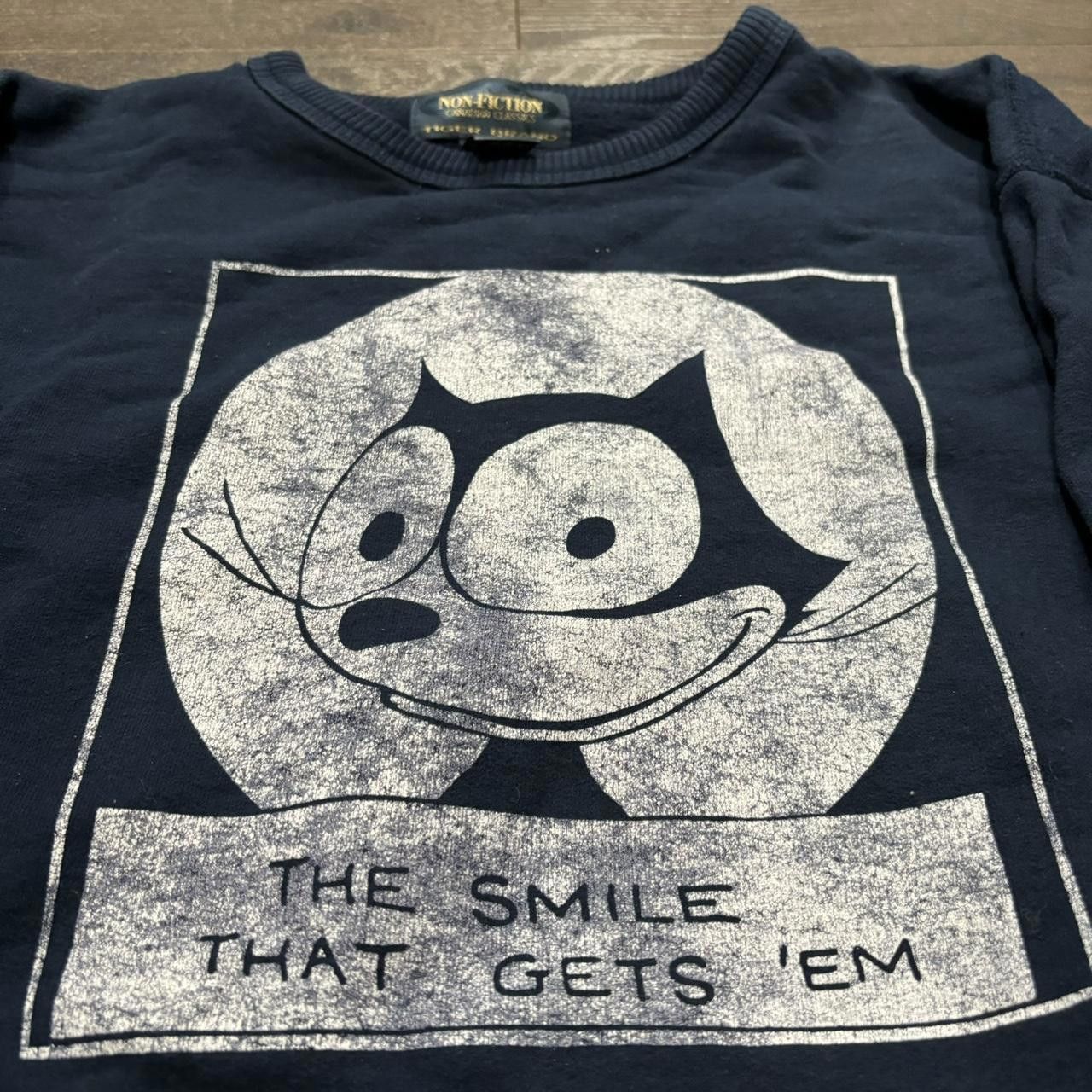 Designer Vintage Felix the cat the smile that gets em sweatshirt M/L Size US L / EU 52-54 / 3 - 4 Thumbnail