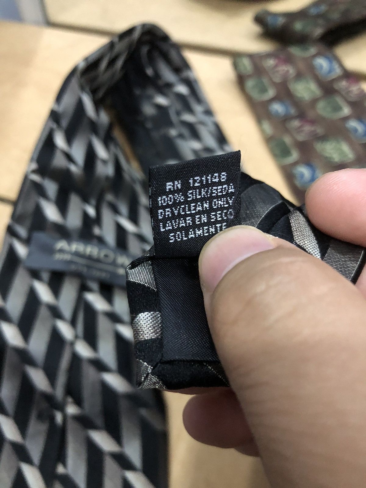 Arrow × Designer Arrow silk neck tie Size ONE SIZE - 6 Thumbnail