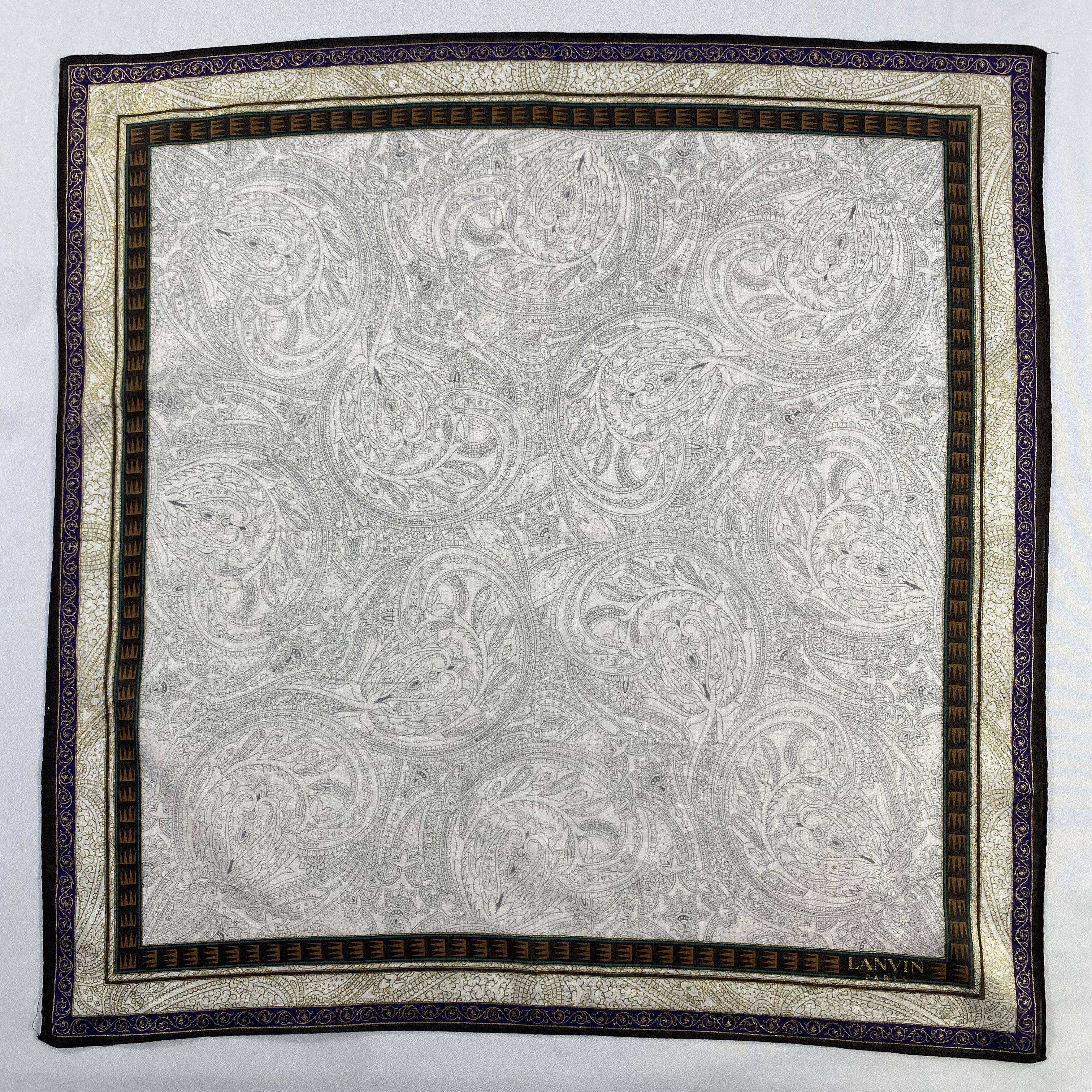 Lanvin × Vintage Lanvin Handkerchief / Neckerchief / Bandana-P1194 Size ONE SIZE - 1 Thumbnail