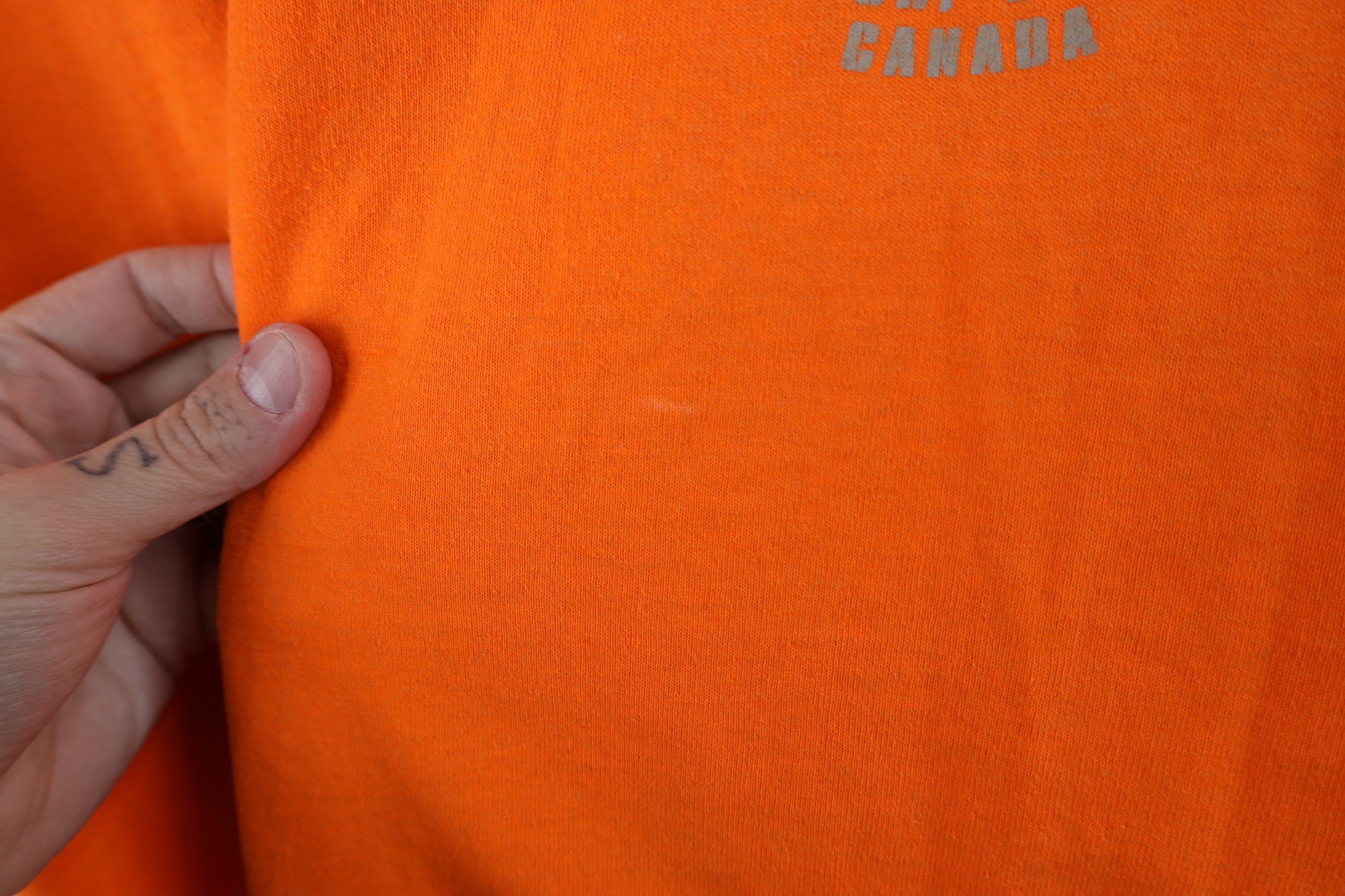 Harley Davidson × Vintage Vintage Y2K Harley Davidson Big Logo T-Shirt Blaze Orange Size US M / EU 48-50 / 2 - 5 Thumbnail