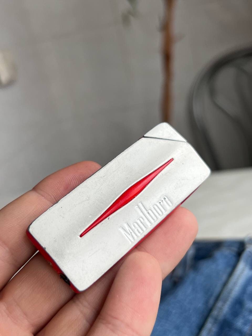 Marlboro × Vintage Y2K ELEGANCE MARLBORO GEOMETRIC METAL PUNK ROCK LIGHTER Size ONE SIZE - 4 Thumbnail
