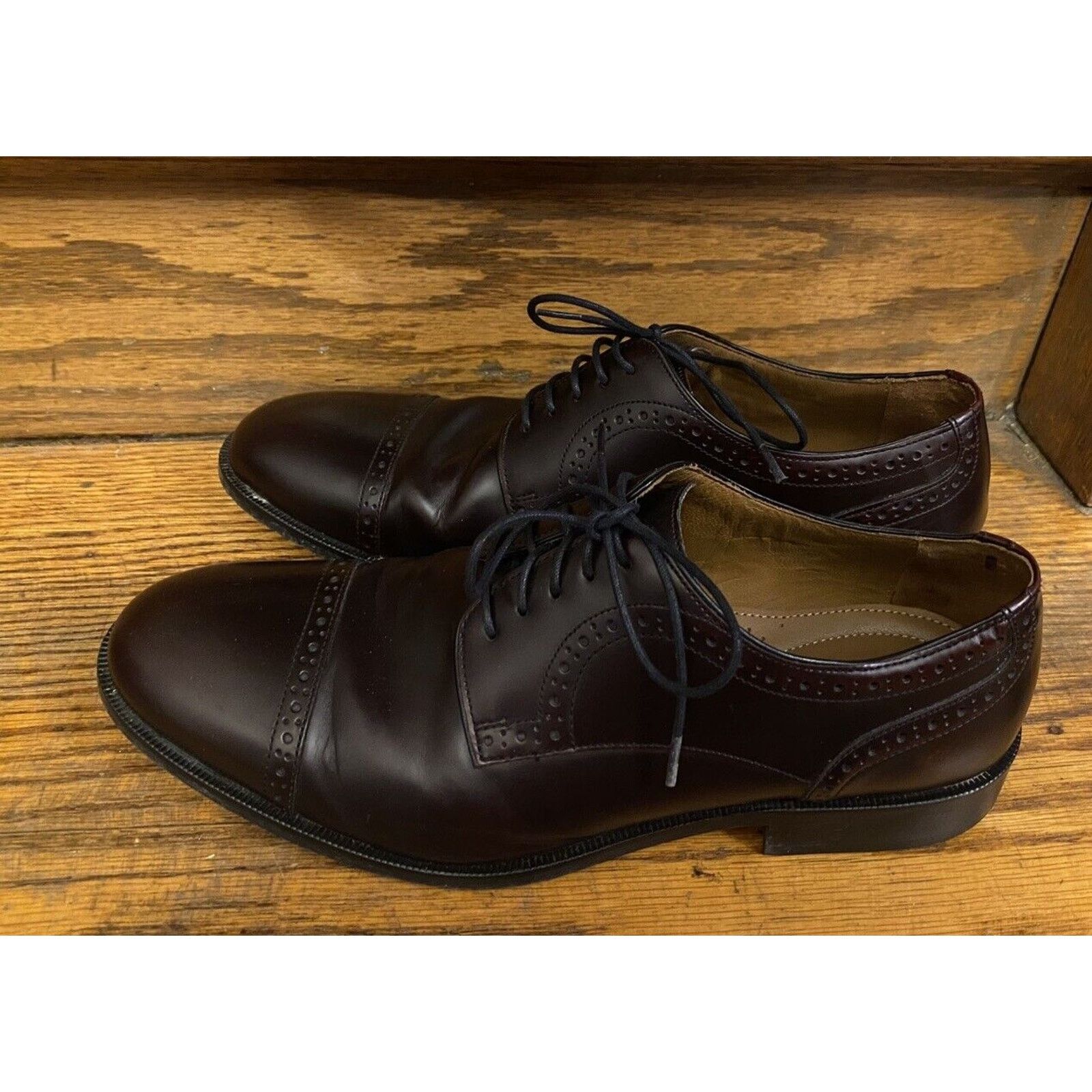 Johnston & Murphy J Murphy Johnston & Murphy Shoes Mens 8.5 M Oxford Leather Size US 8.5 / EU 41-42 - 3 Thumbnail