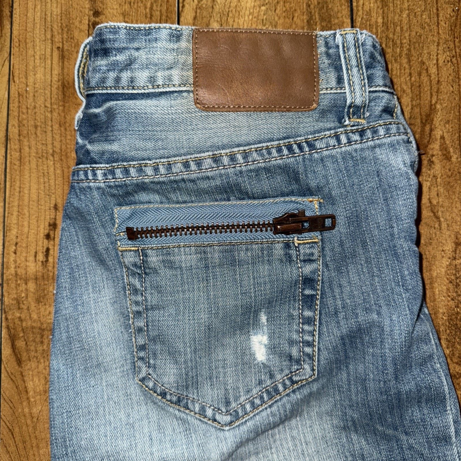 Coup De Grace × Vintage Tout A Coup Distressed Denim Jeans 30x27 Blue Size 30" / US 8 / IT 44 - 2 Thumbnail