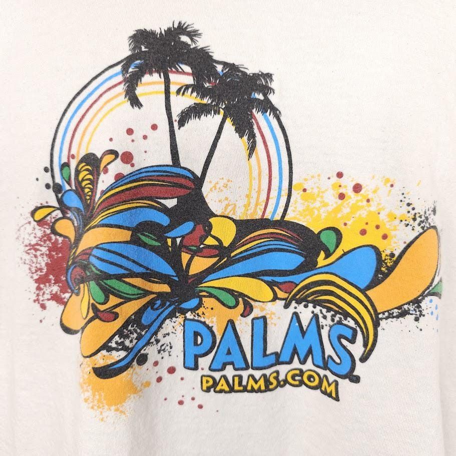 Vintage Vintage Palms Casino T Shirt Mens Size Large Cream Y2K Vegas Size US L / EU 52-54 / 3 - 2 Thumbnail