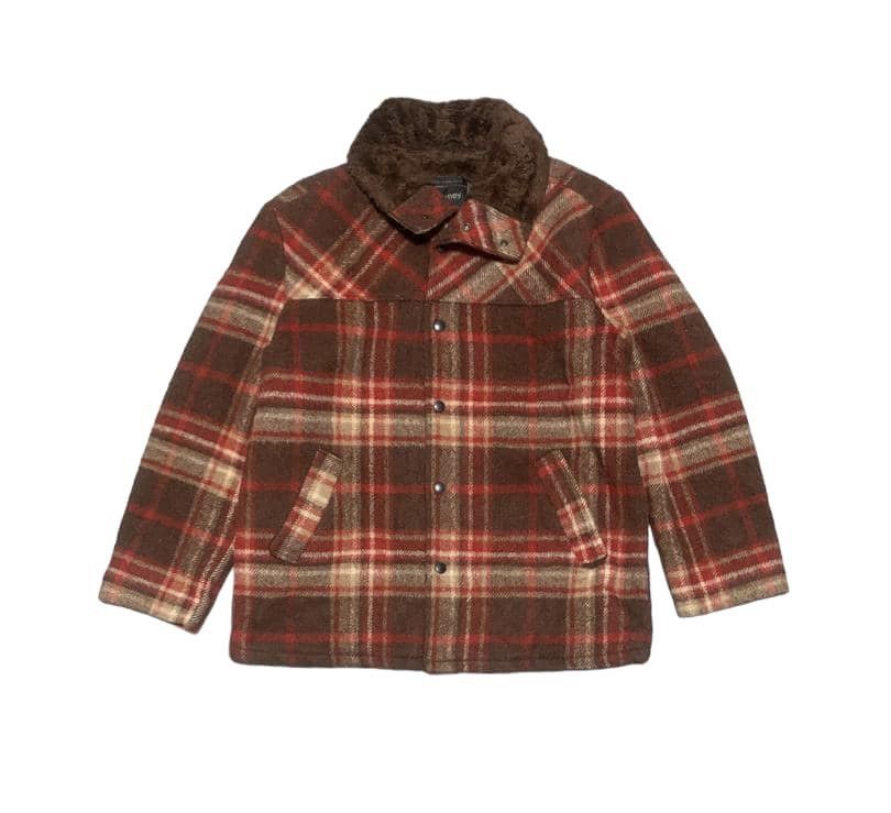 image of Avant Garde x Jc Penney Vintage Jc Penney Wool Jacket Hype Color in Brown, Men's (Size Medium)