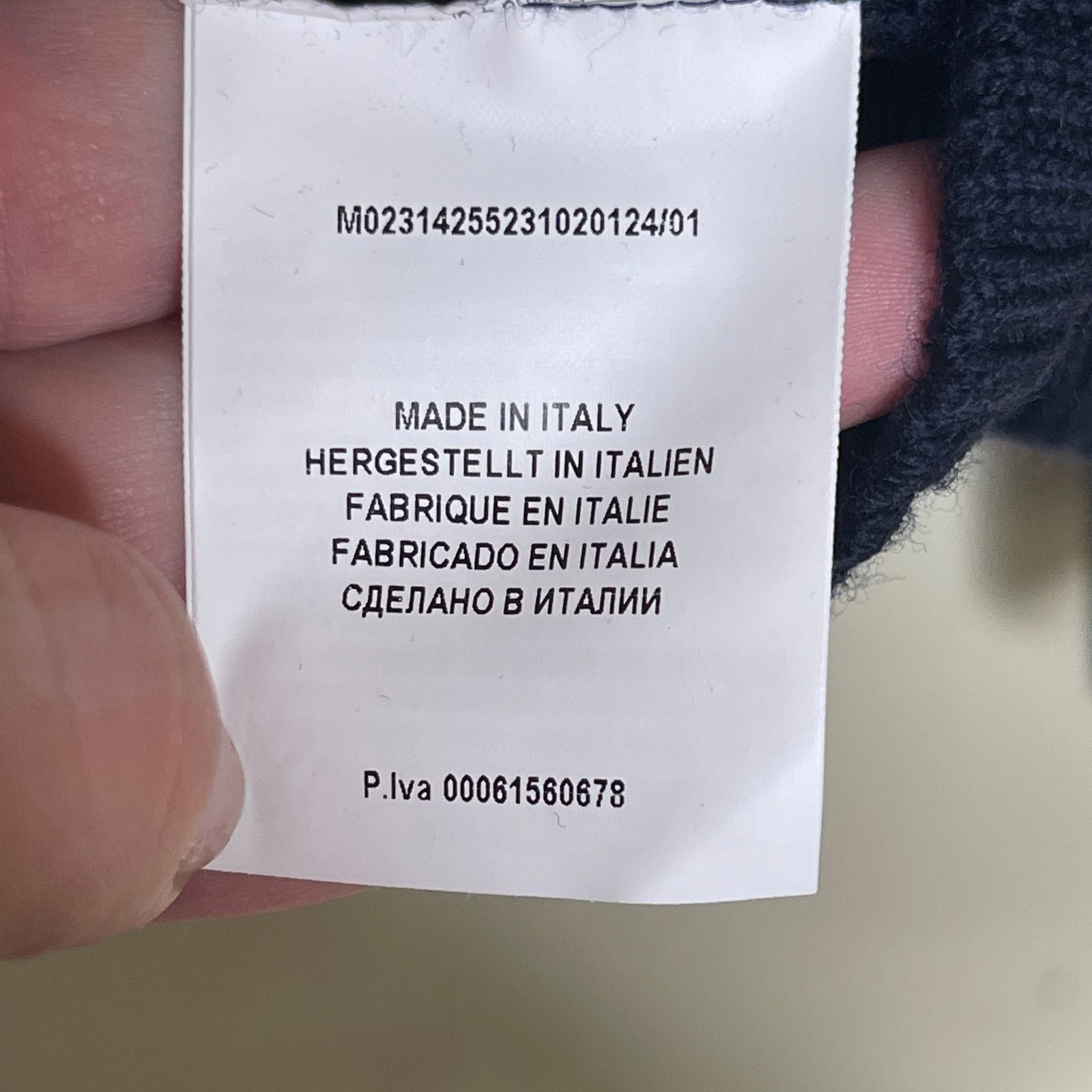 Gran Sasso Gran Sasso Wool Full-Zip Jacket Navy Brown Elbow Patch 52 XL Size US XL / EU 56 / 4 - 7 Thumbnail