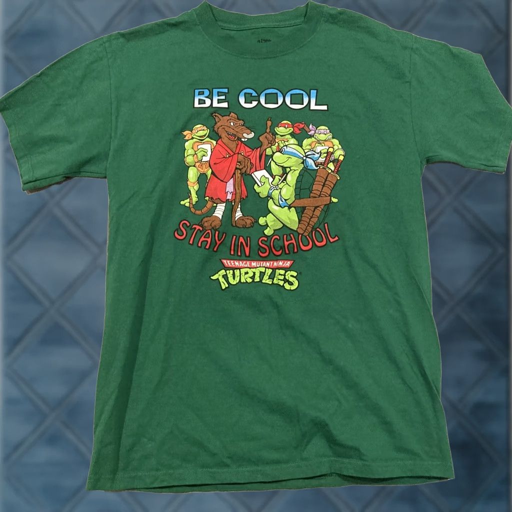 Delta VINTAGE Delta TMNT Splinter Ninja T Shirt Crew Neck Short Sleeve Green Cotton M Regular Men Size MEDIUM Size US M / EU 48-50 / 2 - 1 Thumbnail