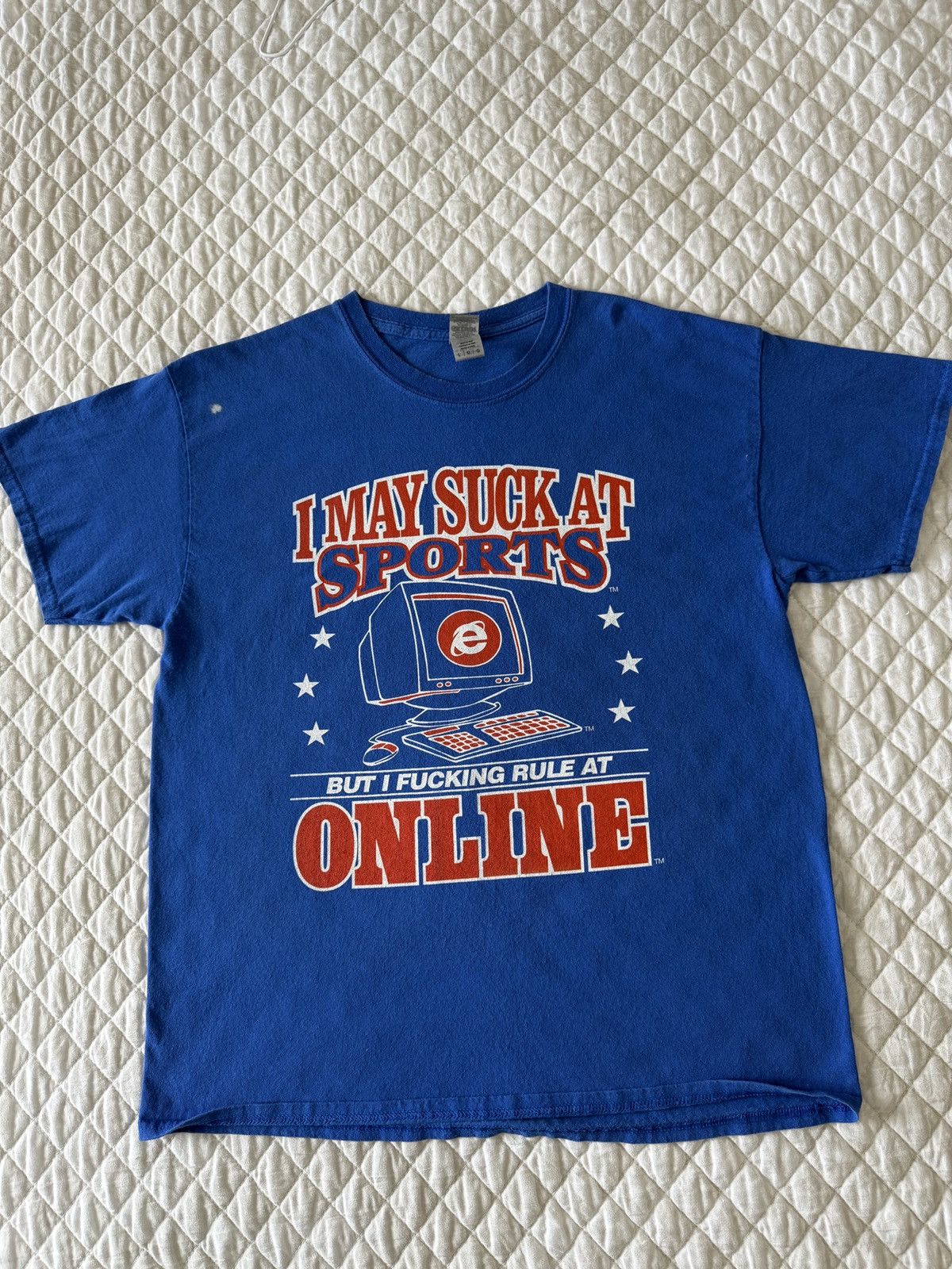 Vintage I May Suck At Sports Internet Explorer T Shirt Size US L / EU 52-54 / 3 - 1 Thumbnail