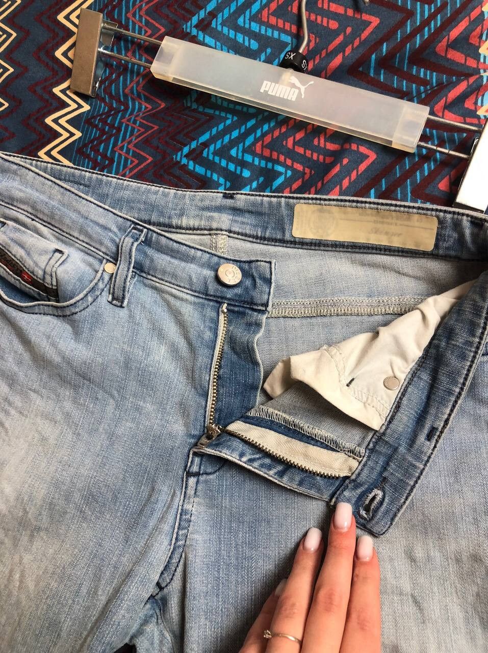 Diesel × Vintage Vintage Y2K Diesel Low Rise Slim Pants Washed Denim Jeans Size 28" / US 6 / IT 42 - 7 Thumbnail