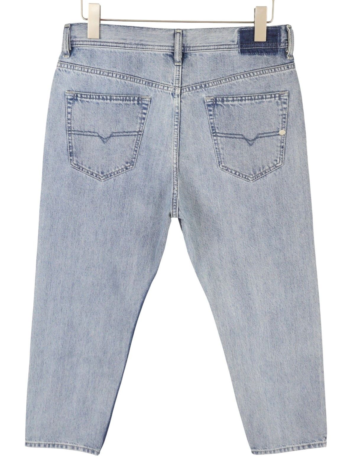 Diesel RHIAL 084FC W31/L32 Blue Faded Slim Cropped Jeans 89060 Size US 31 - 2 Thumbnail