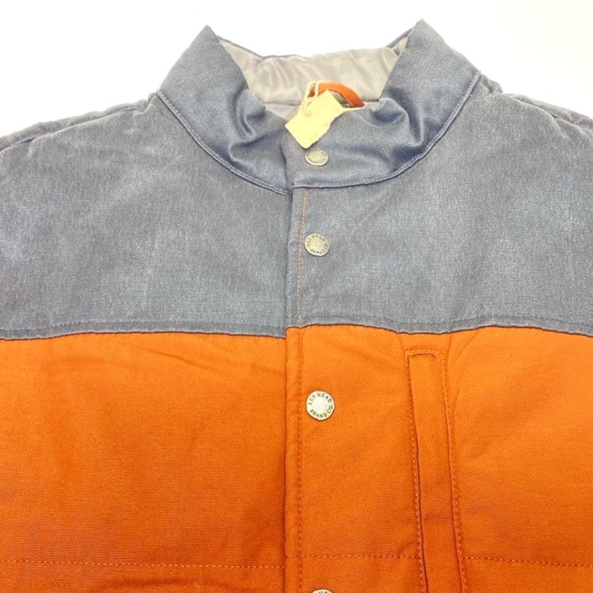 Vintage NWT Red Head Vest Mens XL Gray Rust Canvas Lined Padded Snaps Pockets NEW 8010 Size US XL / EU 56 / 4 - 5 Thumbnail