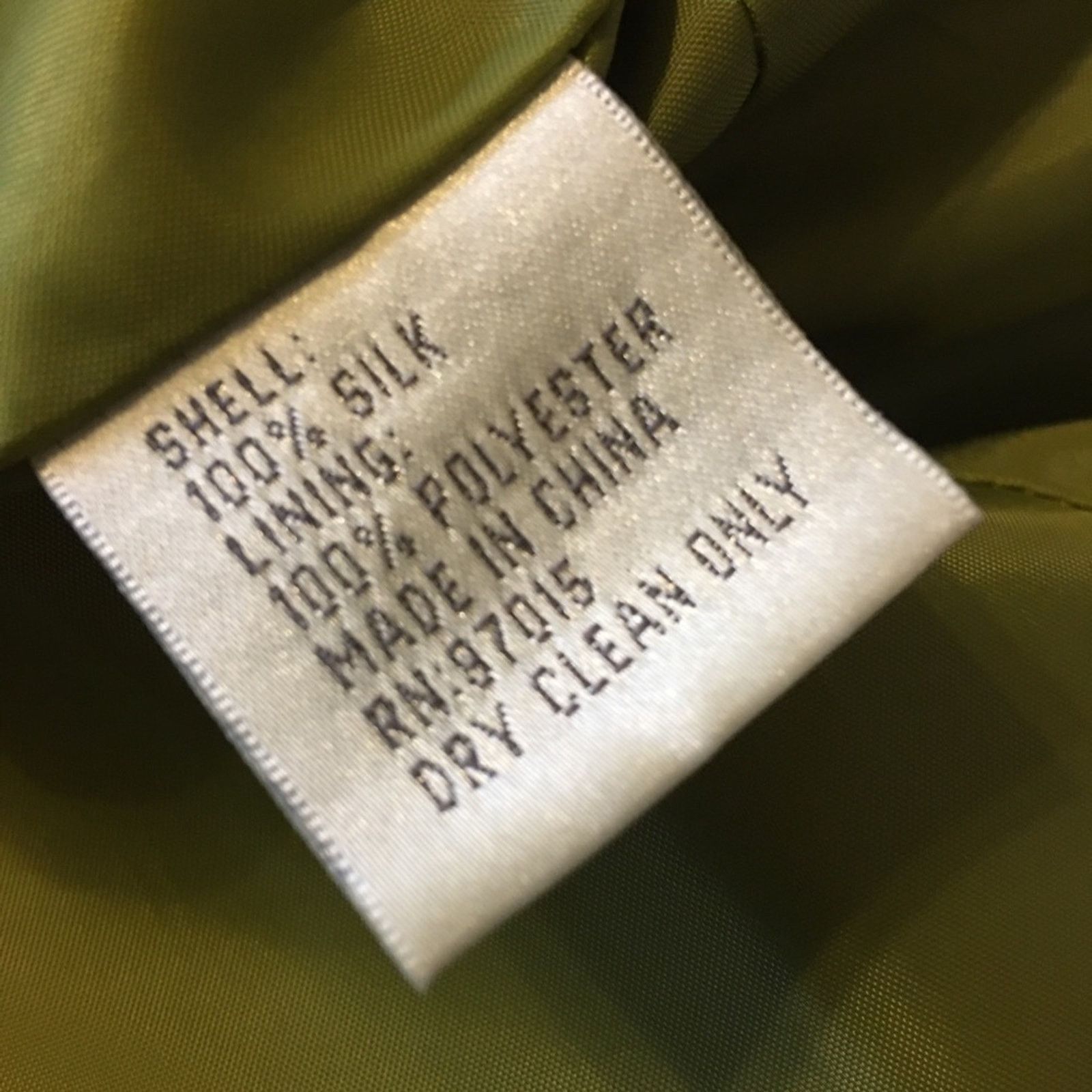Vintage Vintage Larry Levine moss green silk long jacket Size L / US 10 / IT 46 - 8 Thumbnail