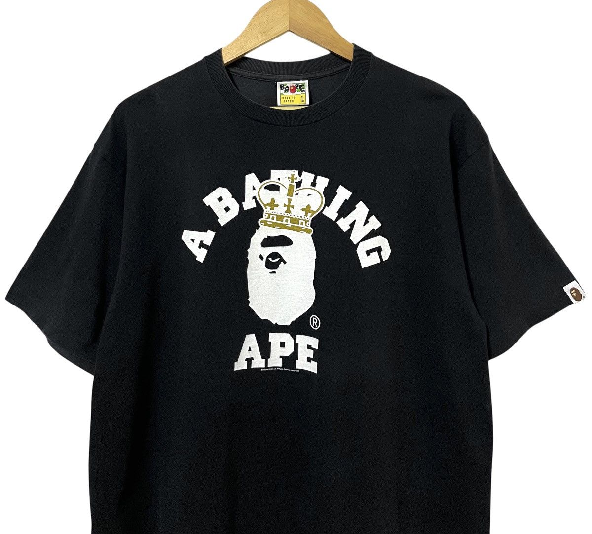 Bape A BATHING APE CROWN BAPE HEAD LOGO JAPANESE BRAND TSHIRT Size US L / EU 52-54 / 3 - 3 Thumbnail