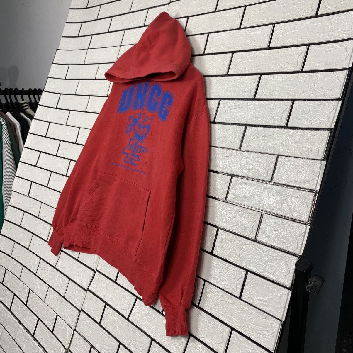 Japanese Brand Vintage Hoodie Pull Over Sportswear UNCC 49 Ears Size US L / EU 52-54 / 3 - 3 Thumbnail