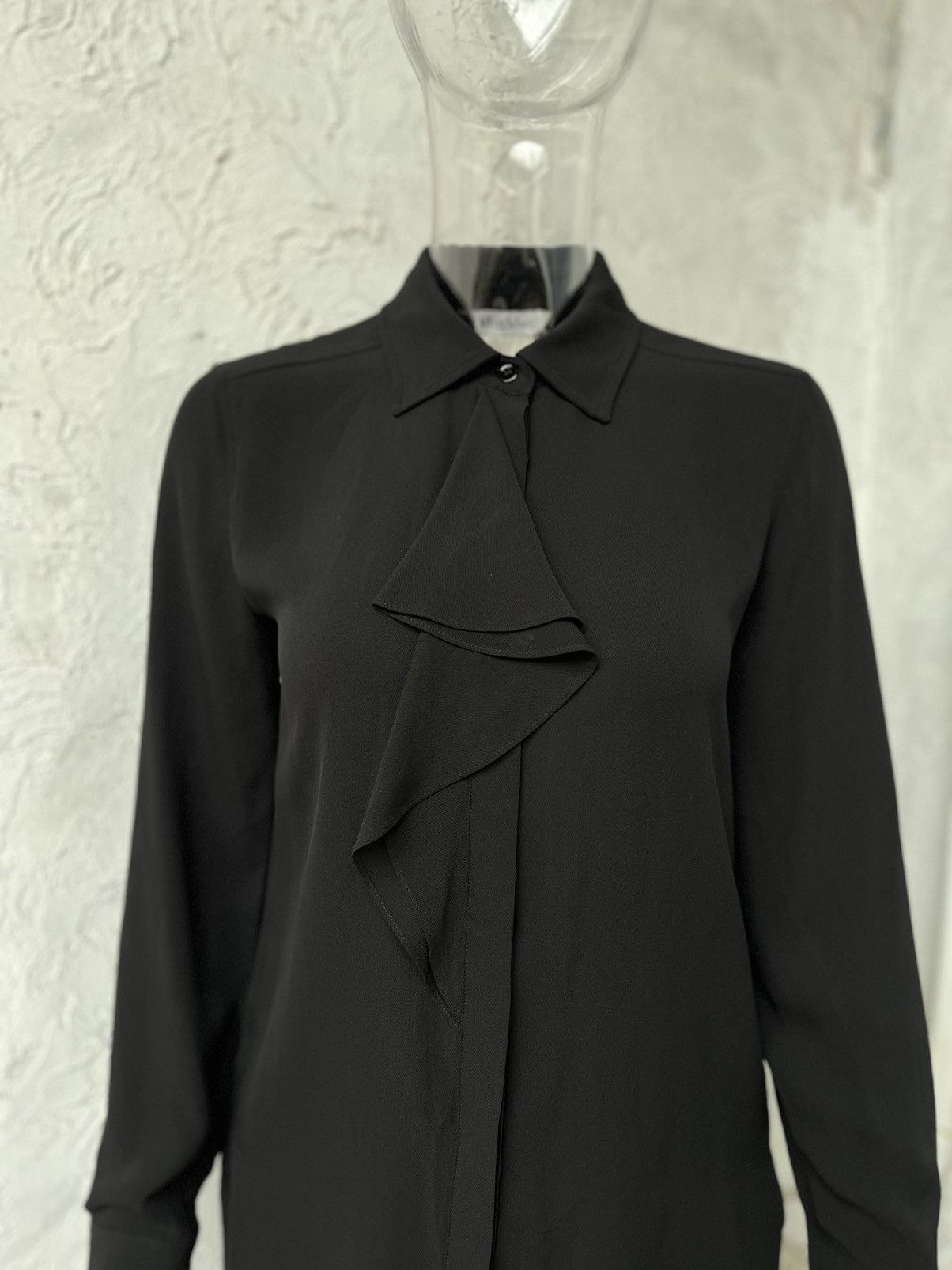 🖤 Max Mara 100% silk blouse button up shirt
