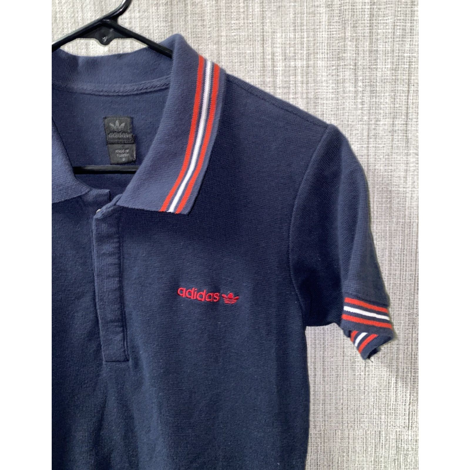 Adidas VINTAGE Adidas Womens Navy Blue Short Sleeve Golf Polo Shirt Size S Size S / US 4 / IT 40 - 2 Thumbnail