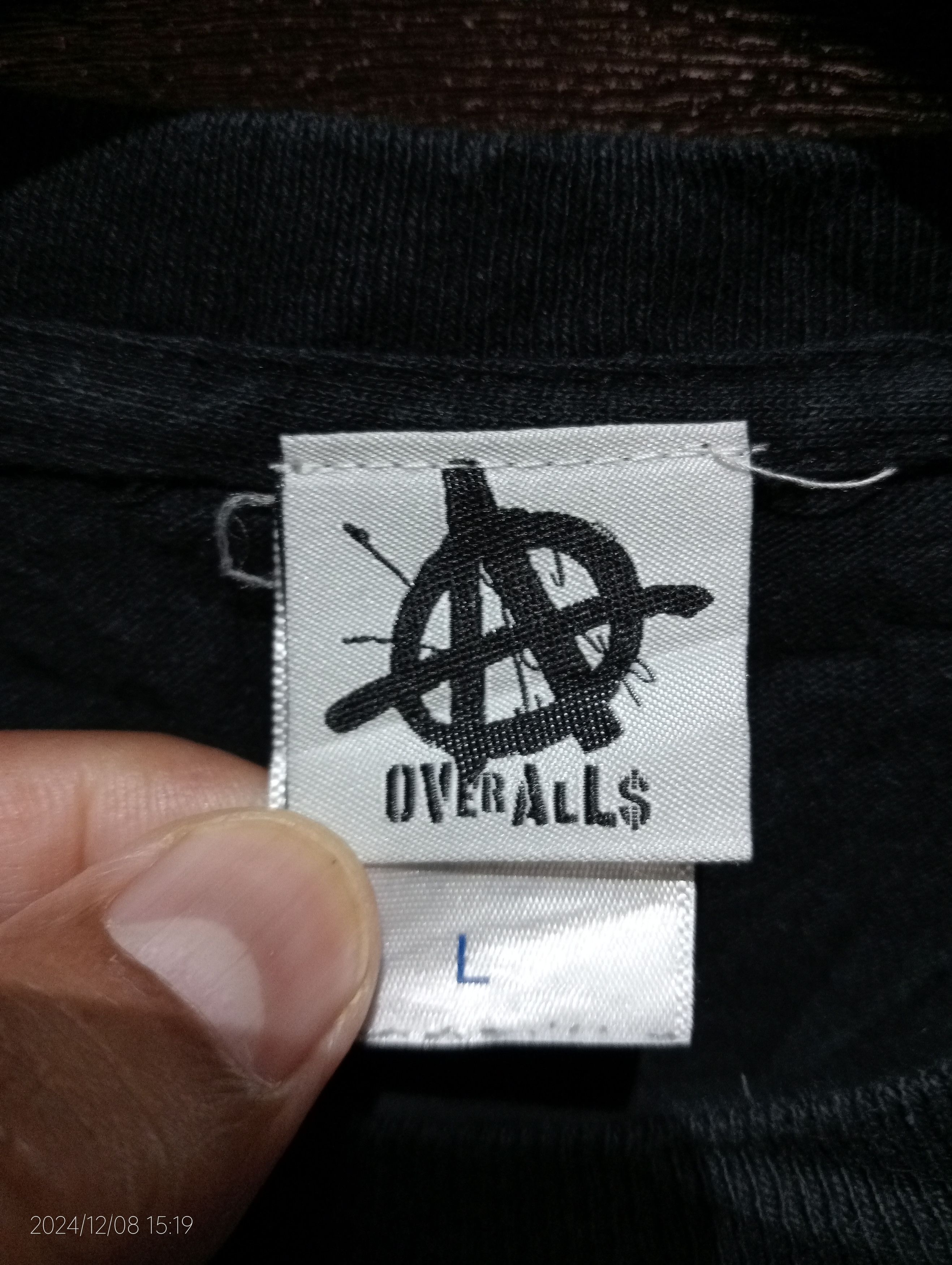 Japanese Brand Vintage Punk LogoXRevolution, Not Art The Overalls Tee Size US L / EU 52-54 / 3 - 6 Thumbnail