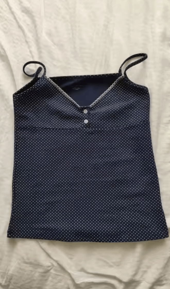 Other Blue Polka Dot Cami Top Size S / US 4 / IT 40 - 1 Thumbnail