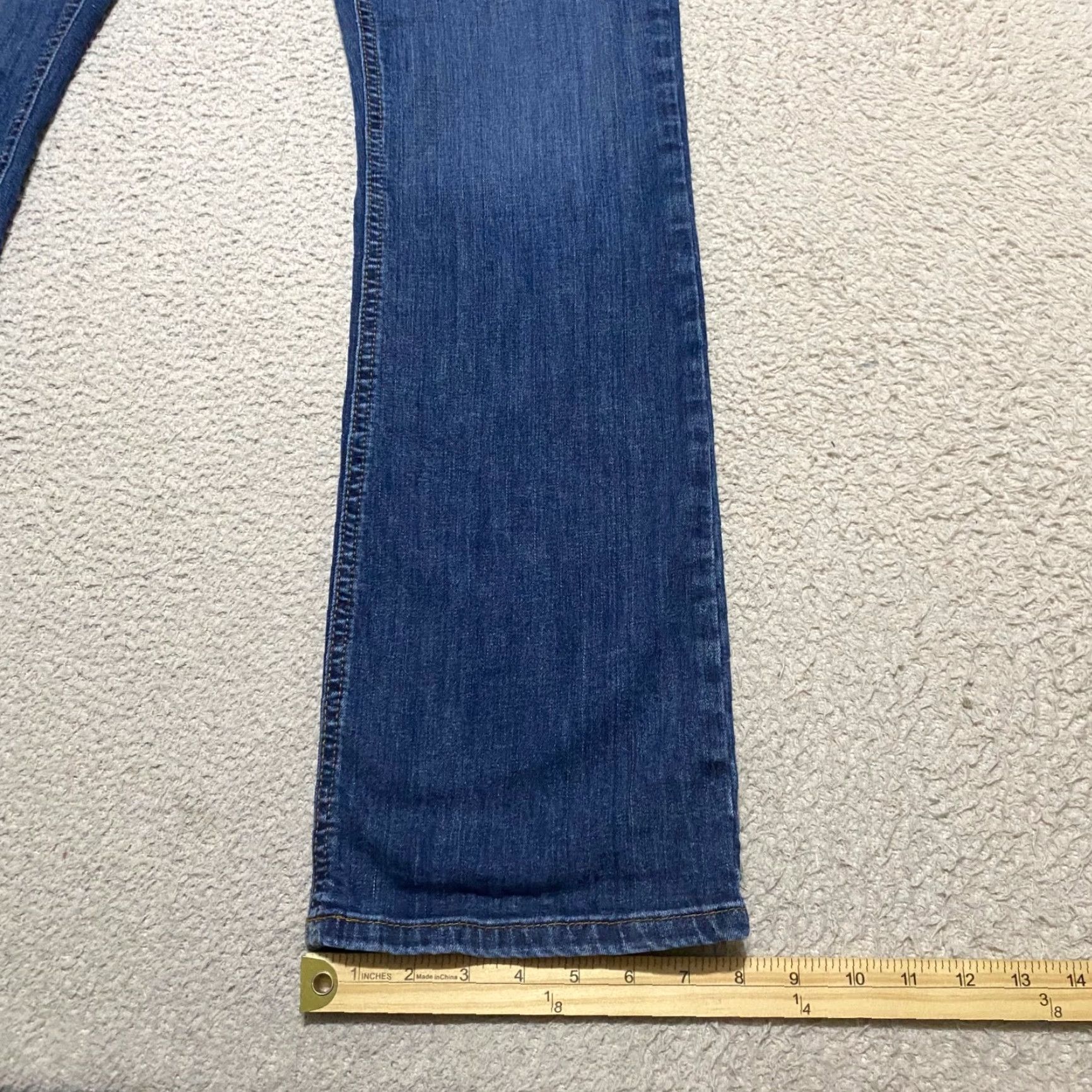 Dickies Dickies Jeans Womens 10 Blue Denim Medium Wash Bootcut Mid Rise Stretch 5-Pocket Design Casual Jeans Womens Size 32" / US 10 / IT 46 - 5 Thumbnail