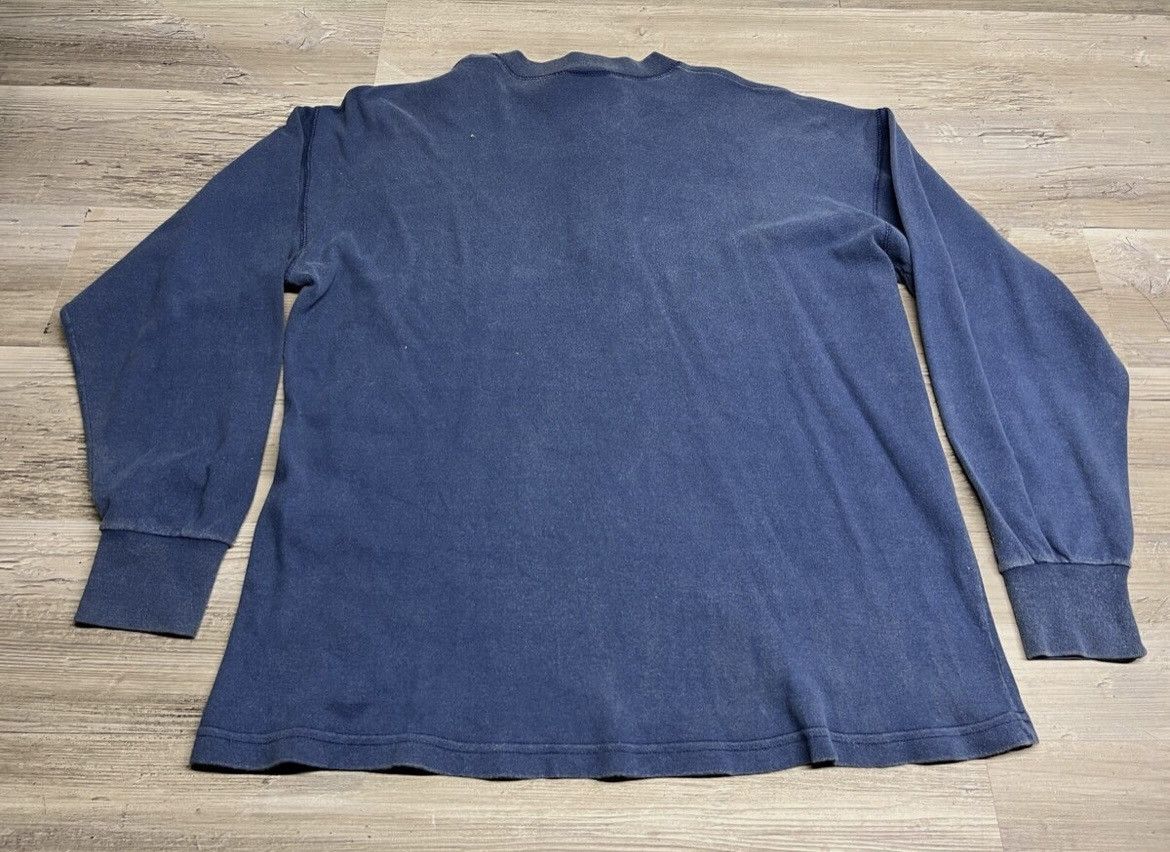 Vintage Vintage Henley Long Sleeve Shirt Faded Blue TFO Size L Size US L / EU 52-54 / 3 - 3 Thumbnail