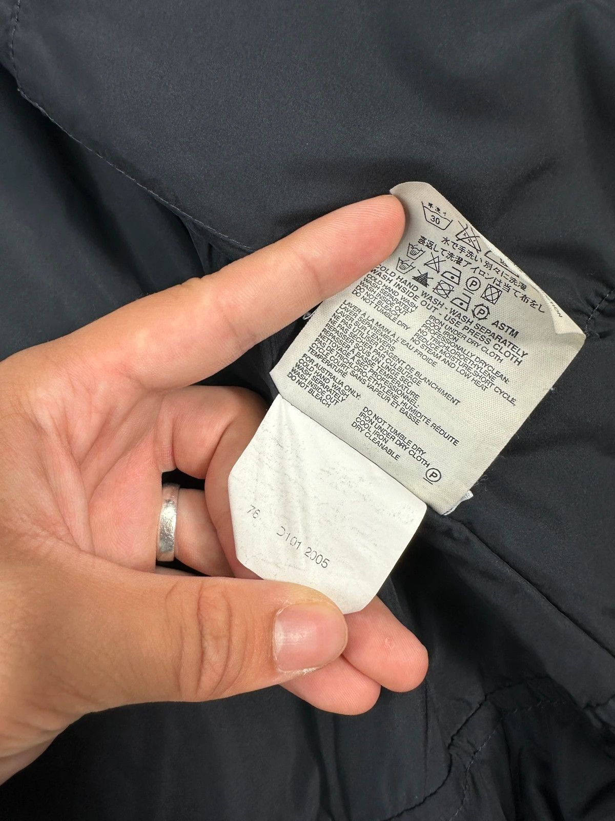 Prada Prada Milano FW2005 Indigo Blue Nylon Lining Denim Jacket Size US M / EU 48-50 / 2 - 12 Thumbnail