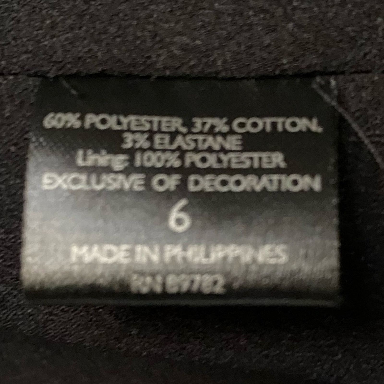Other Josie Natori $895 Textured Split Sleeve Black Blazer 6 EUC Size M / US 6-8 / IT 42-44 - 15 Thumbnail