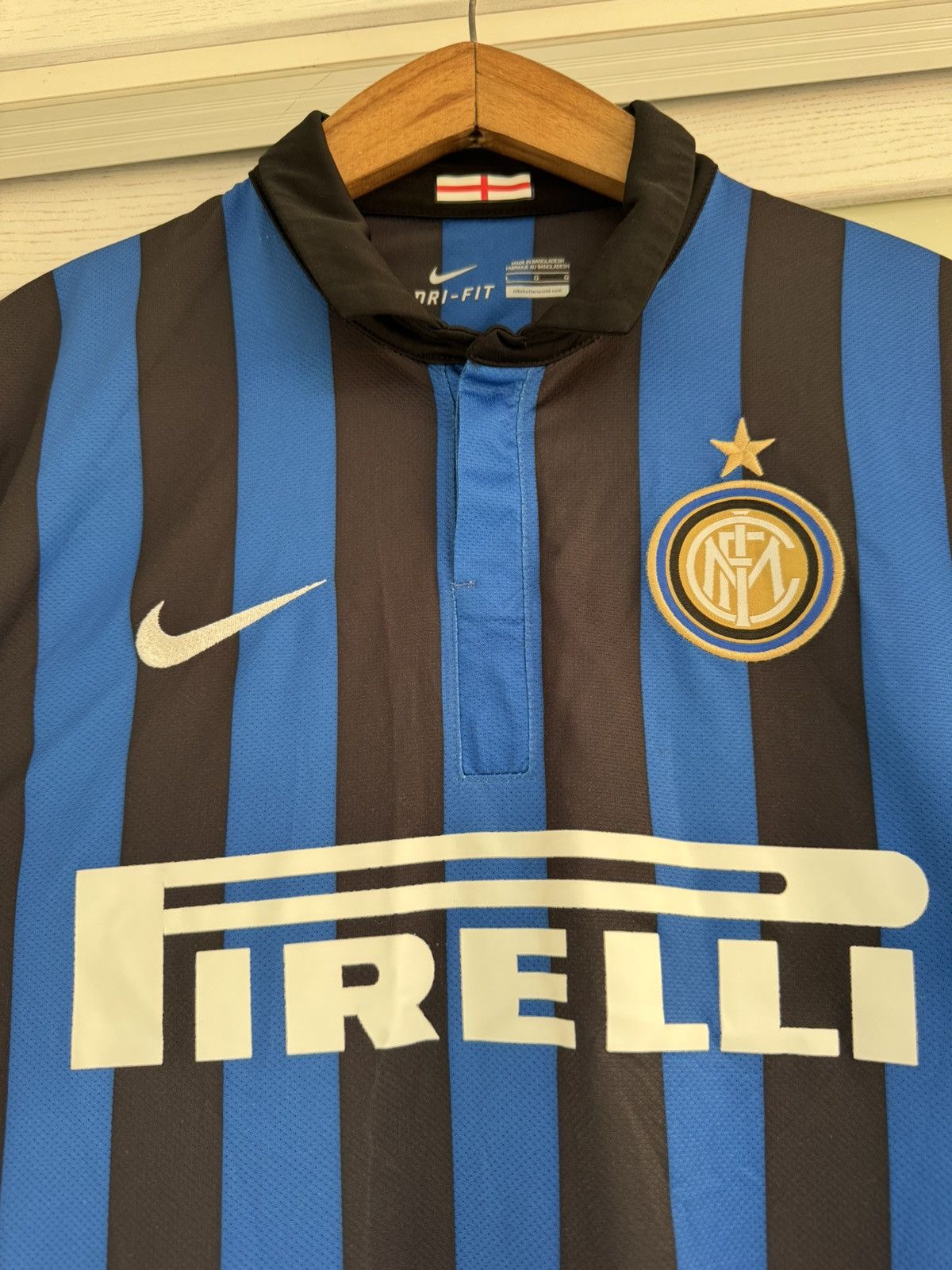 Nike Inter Milan 2011-2012 Home Soccer Jersey Football Kit Shirt Size US L / EU 52-54 / 3 - 5 Thumbnail