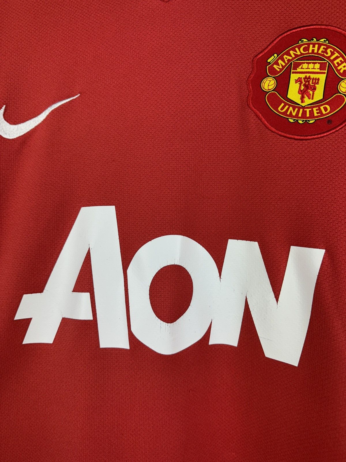 Nike Nani #17 2010-11 Nike Manchester United Soccer Jersey Size US L / EU 52-54 / 3 - 15 Thumbnail