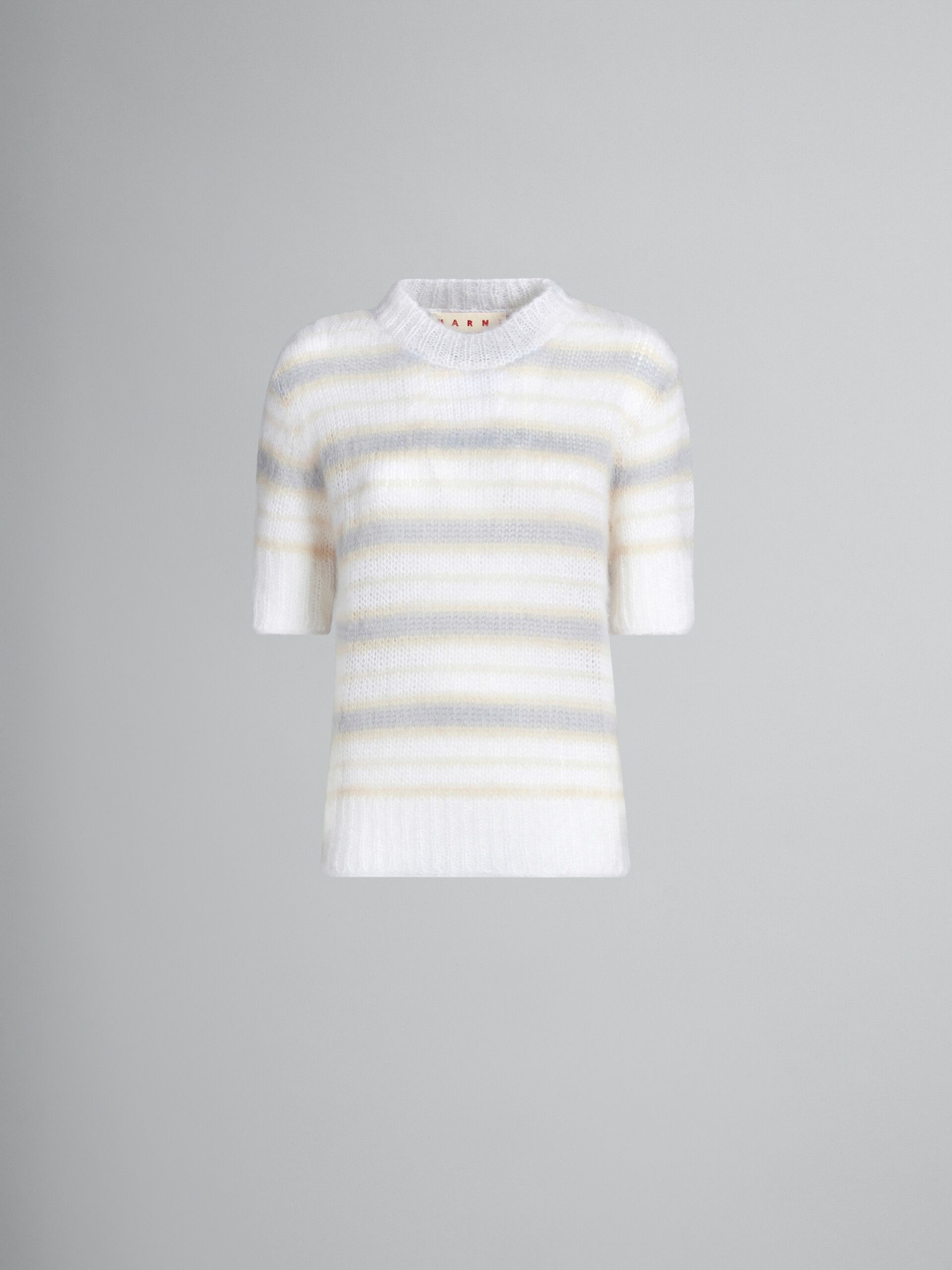 image of Marni O1W1Db10524 Wool Striped Top In Multicolor, Women's (Size 2XL)