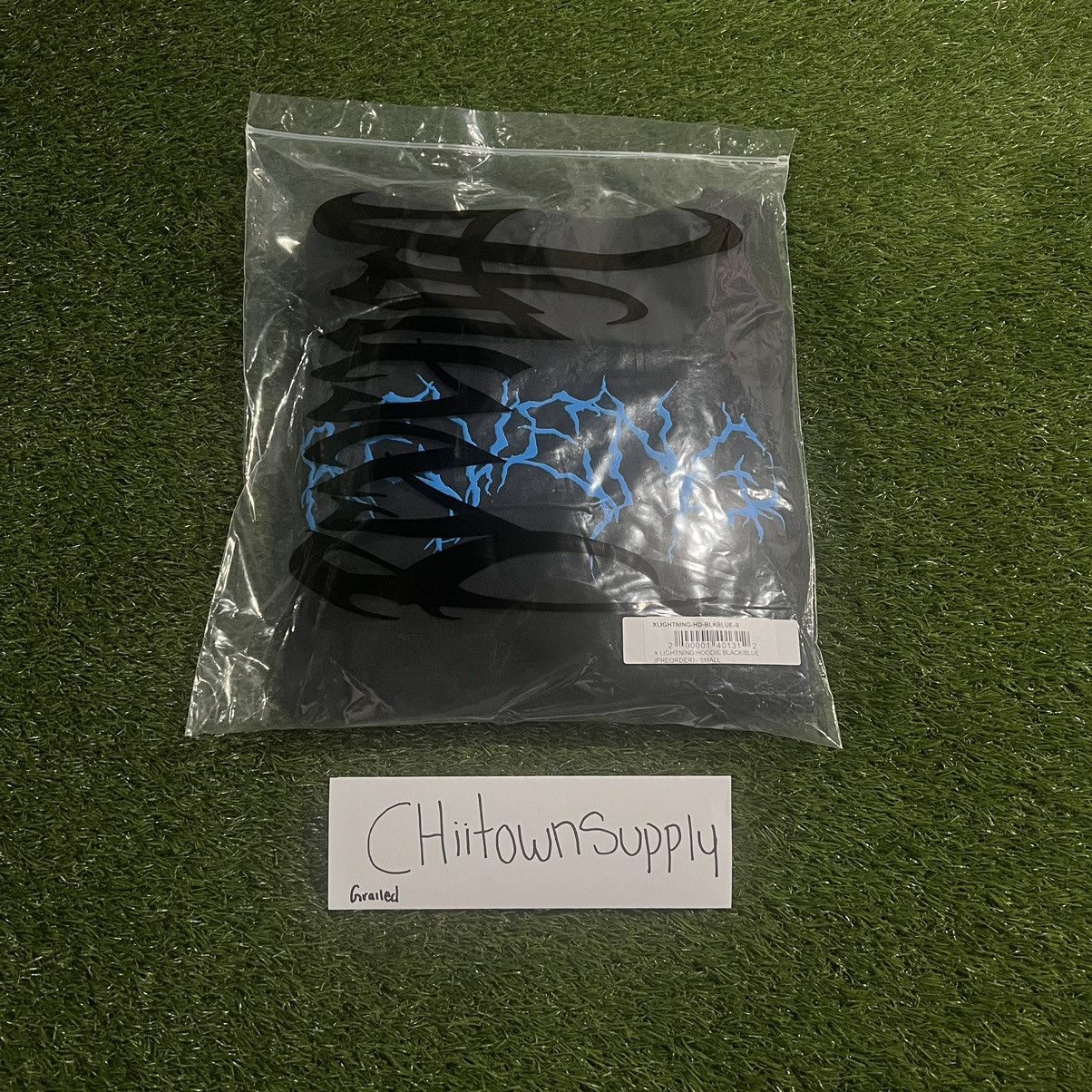 Revenge Revenge X Lightning Hoodie Black/Blue Size Medium Size US M / EU 48-50 / 2 - 7 Thumbnail