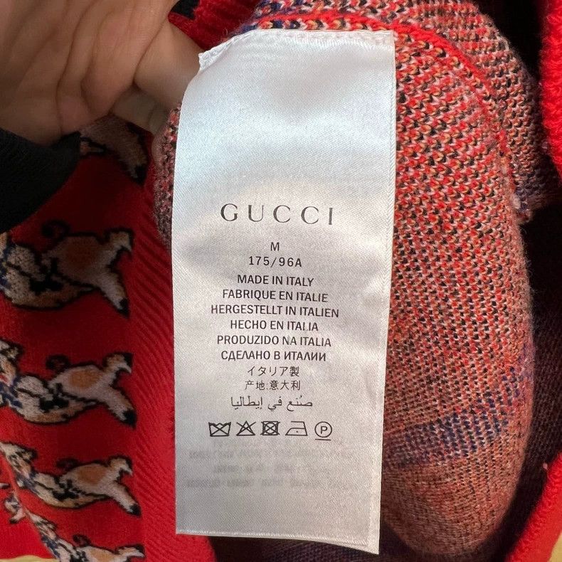 Gucci Gucci Red Piggy New Year's Limited Knitted Cardigan jacket Size US M / EU 48-50 / 2 - 3 Thumbnail