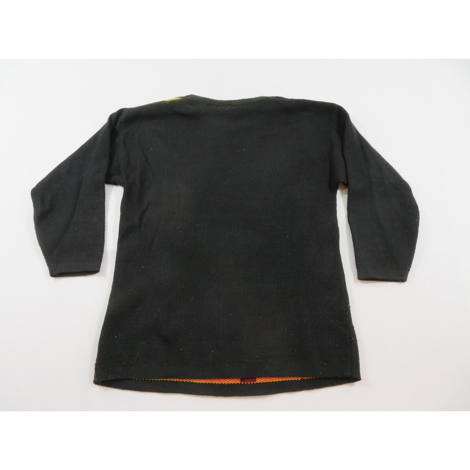Other Acrylic Heart Sweater, Made in England, Sz M? 1980s Size M / US 6-8 / IT 42-44 - 2 Thumbnail