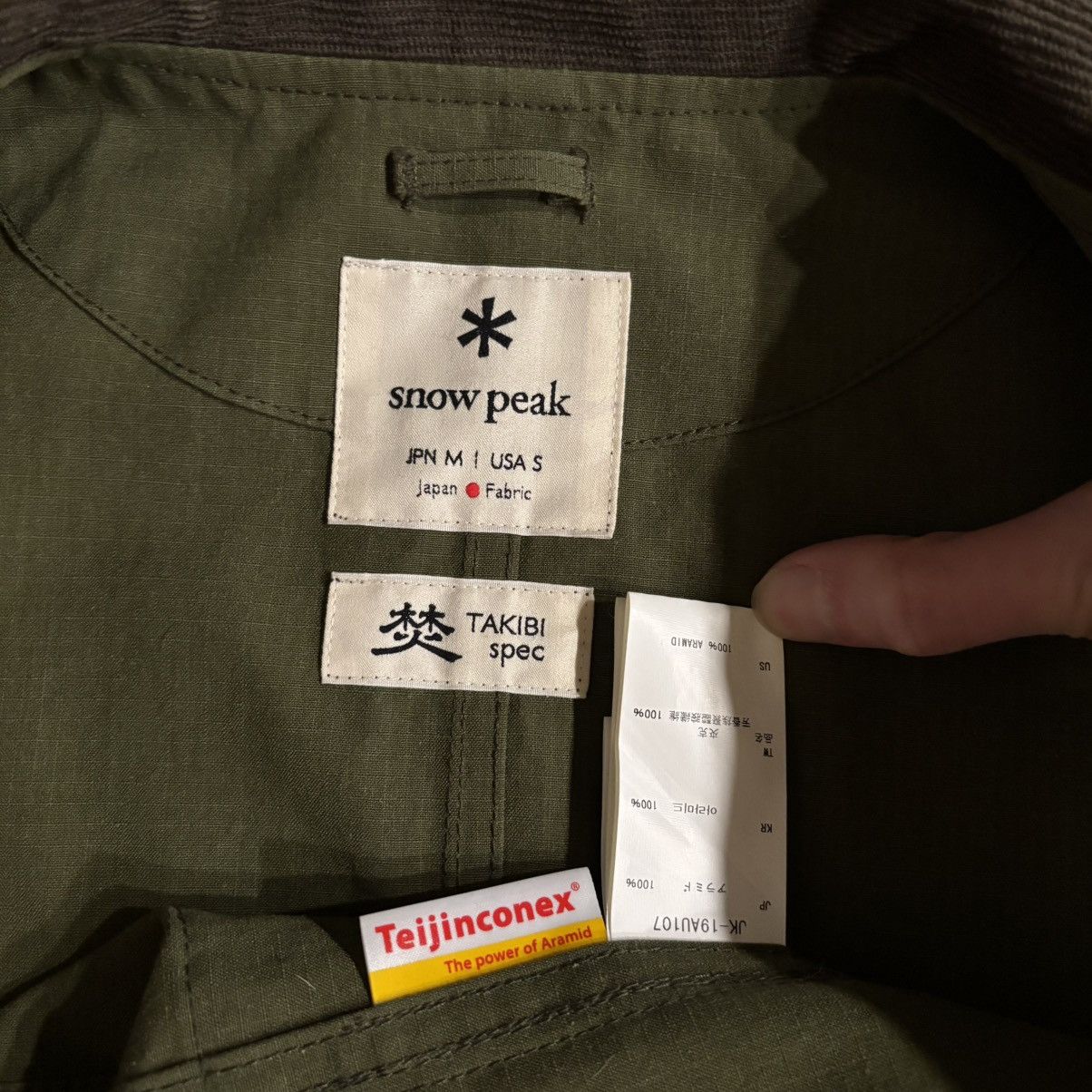 Snow Peak AW19 Takibi jacket olive khaki chore work coverall Japan Size US S / EU 44-46 / 1 - 3 Thumbnail