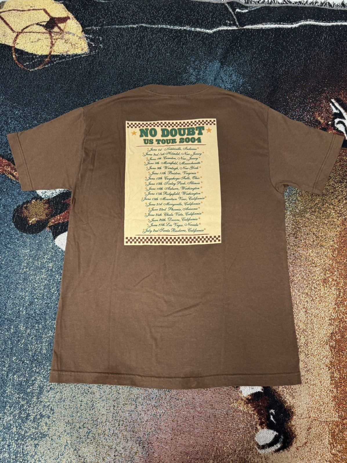 Band Tees × Vintage VINTAGE NO DOUBT 2004 TOUR TEE BROWN Size US L / EU 52-54 / 3 - 4 Thumbnail