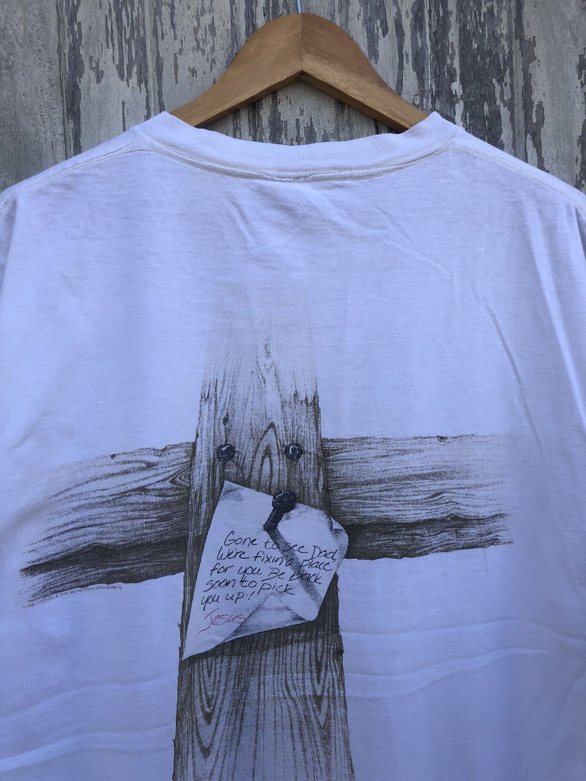 Affliction RARE Vintage 90s Jesus Cross Tshirts Size US L / EU 52-54 / 3 - 4 Thumbnail