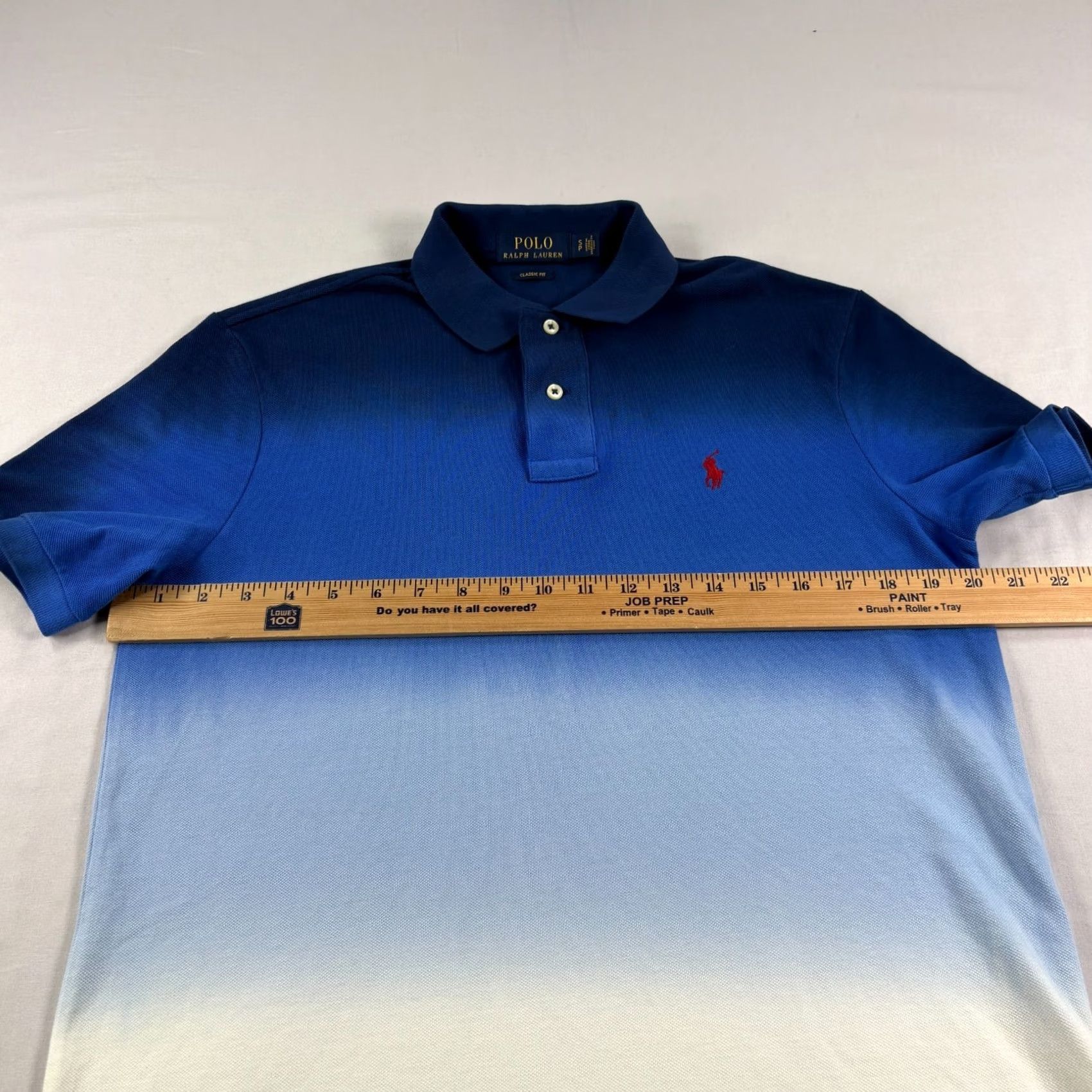 Polo Ralph Lauren Polo Ralph Lauren Shirt Mens Small Blue Ombre Polo Shirt Classic Cotton Logo Size US S / EU 44-46 / 1 - 3 Thumbnail