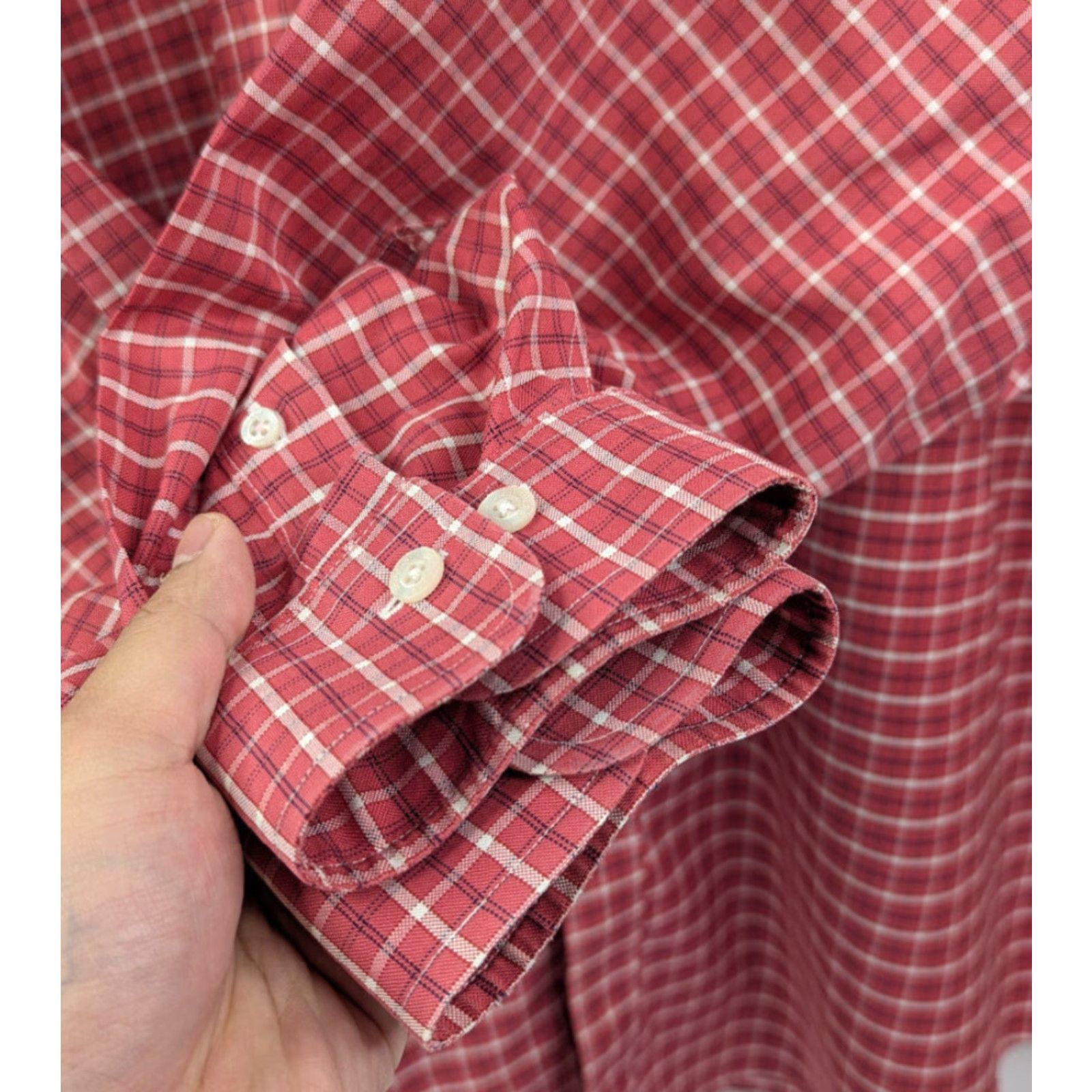 Brooks Brothers Brooks Brothers Shirt Mens 2XL Plaid Red Non-Iron Supima Cotton Long Sleeve Button-Up Button-Down Size US XXL / EU 58 / 5 - 3 Thumbnail