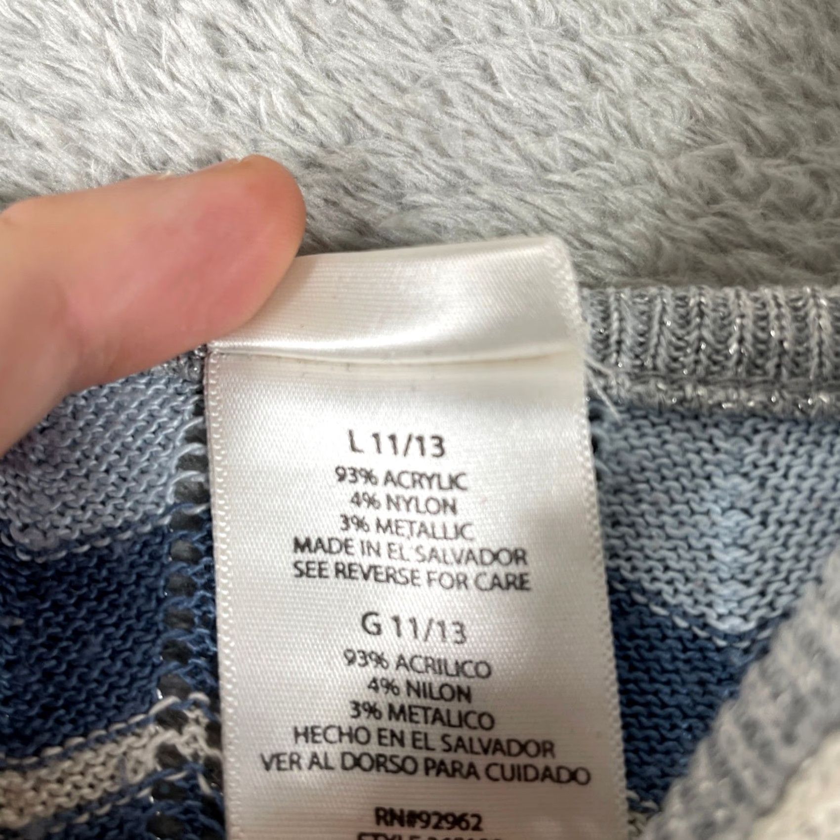Vintage VINTAGE No Boundaries Y2K Mini Dress Geometric Chevron Sleeveless V-Neck Blue Gray Metallic Women Size 12 11/13 XS? Size XL / US 12-14 / IT 48-50 - 4 Thumbnail