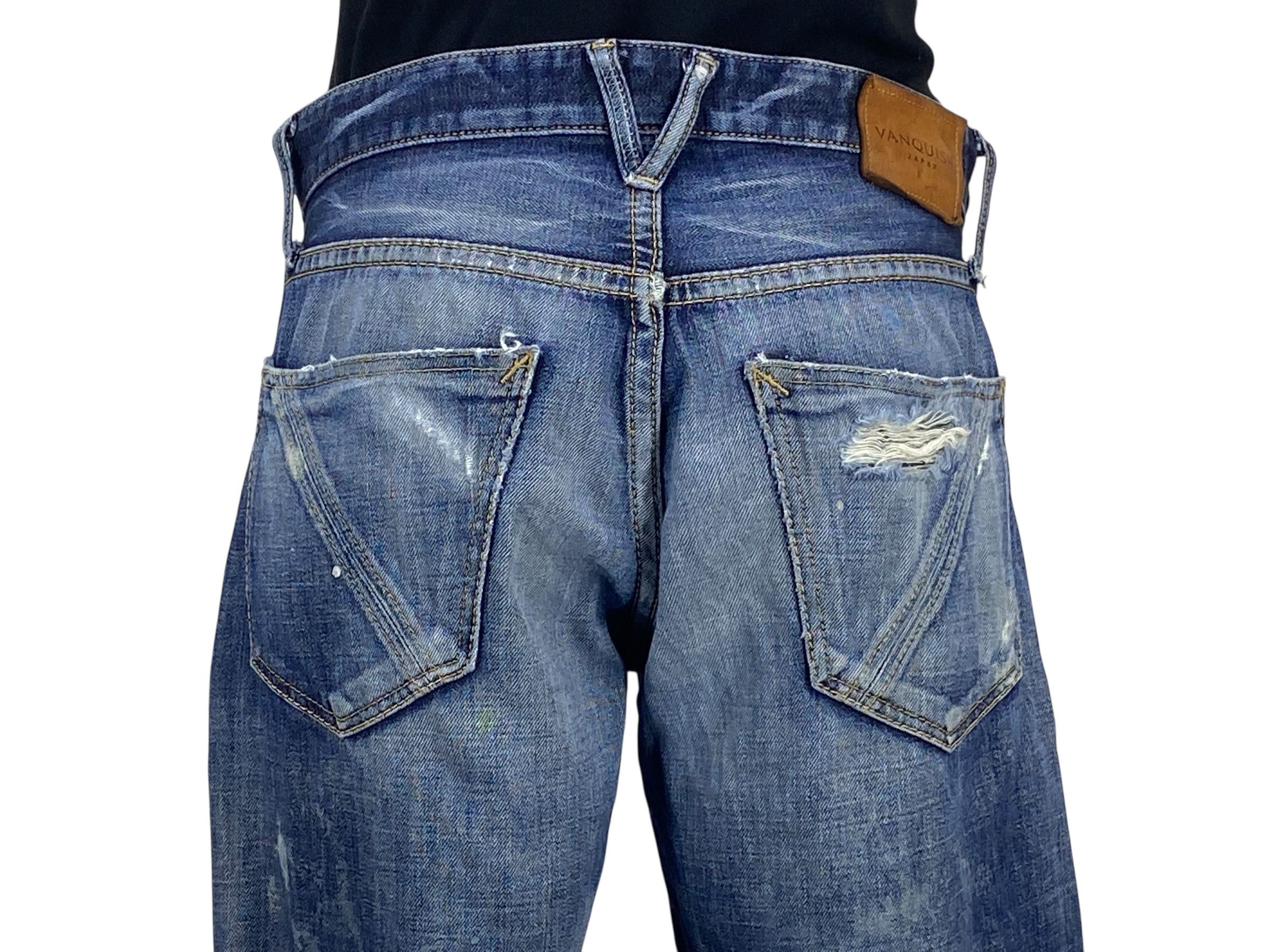 Vanquish Vanquish Denim Jeans Japanese Distressed Jeans Pants Size US 28 / EU 44 - 6 Thumbnail