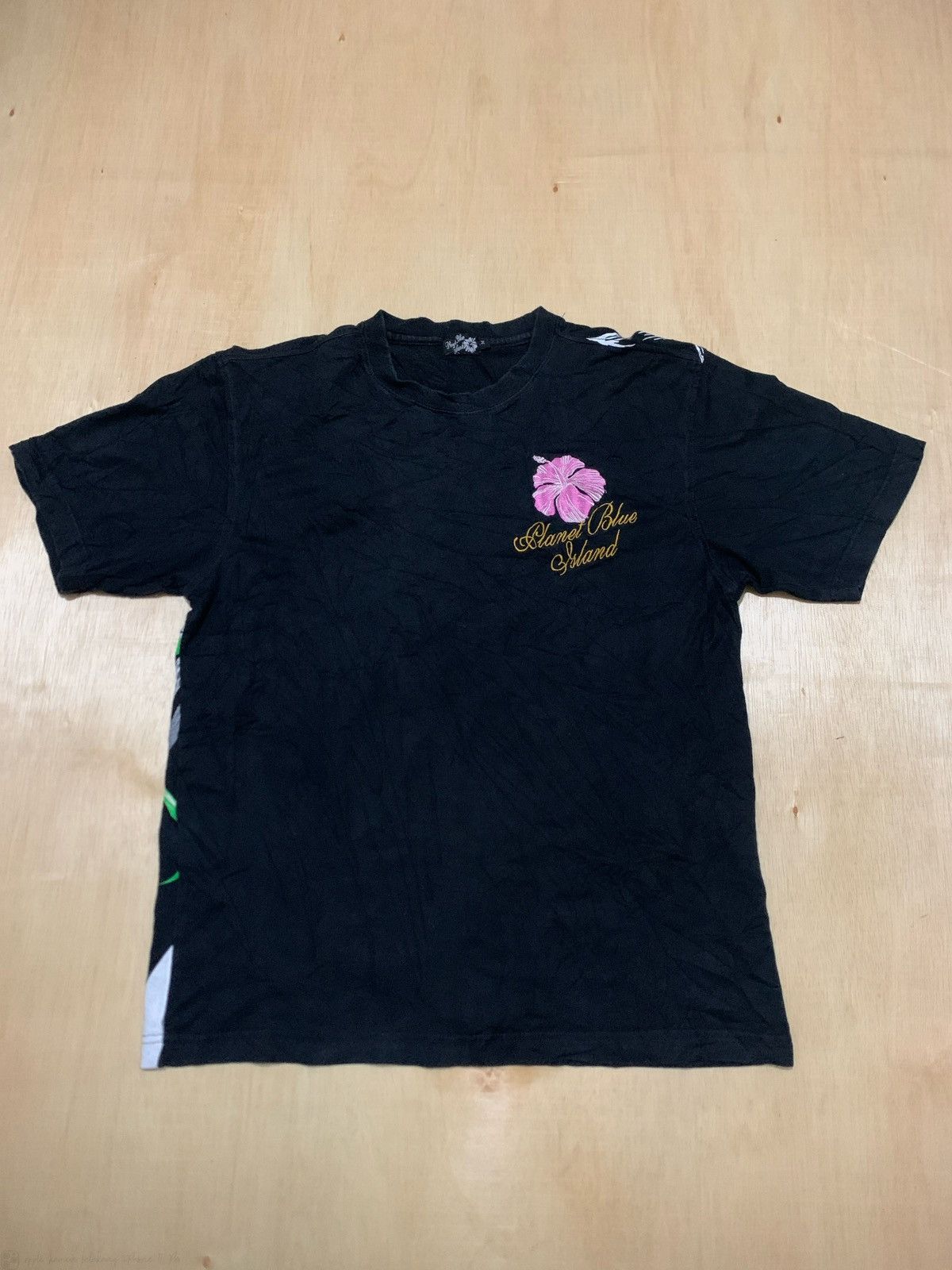 Japanese Brand × Vintage Vintage Y2k Flower Blanet Blue Island Tshirt Size US M / EU 48-50 / 2 - 2 Thumbnail