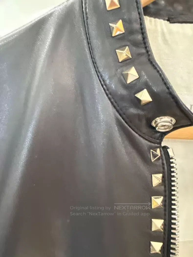 Valentino Valentino Riveted motorcycle leather jacket Size US M / EU 48-50 / 2 - 2 Thumbnail