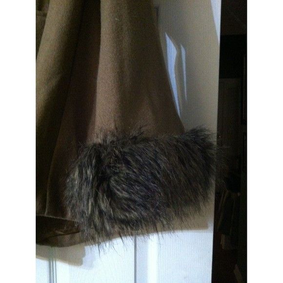 Guess GUESS WOMEN'S WOOL BLEND JACKET WITH HOODED FUR SIZE: M Size M / US 6-8 / IT 42-44 - 4 Thumbnail